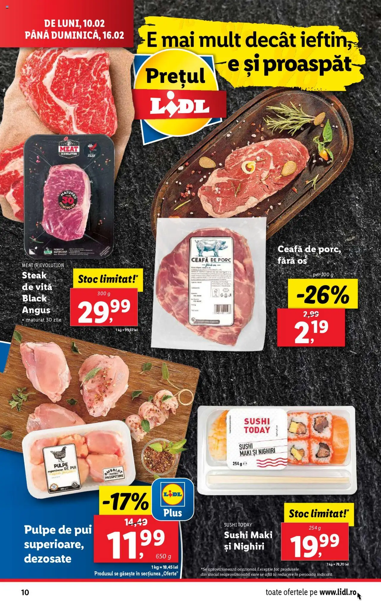 Catalog LIDL 10 - 16 Februarie 2025 | Pagina 10 | Produse: Sushi