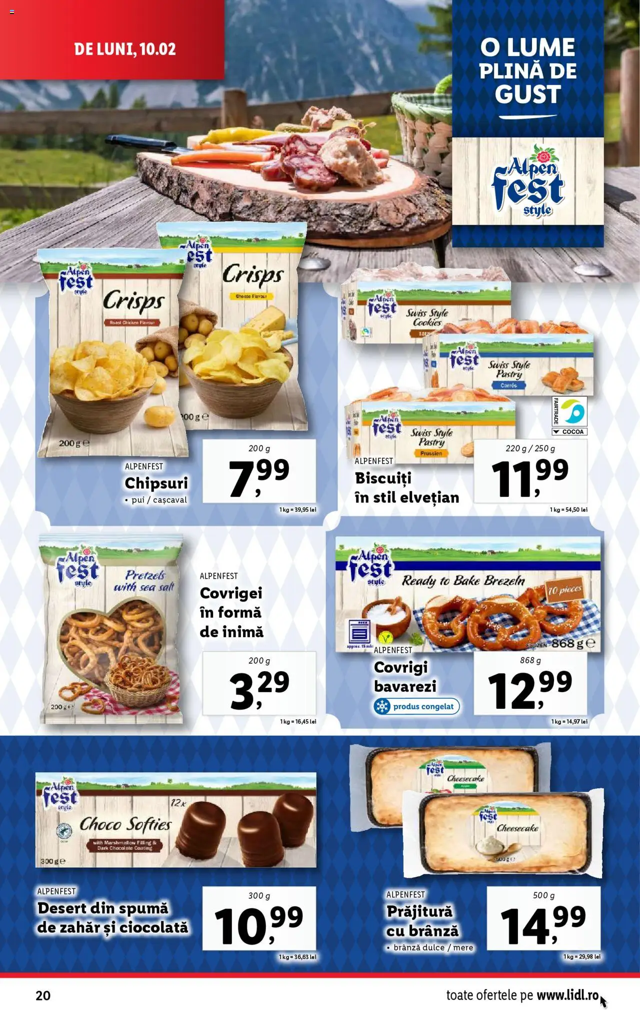 Catalog LIDL 10 - 16 Februarie 2025 | Pagina 20 | Produse: Ciocolată, Chipsuri, Biscuiți, Zahăr