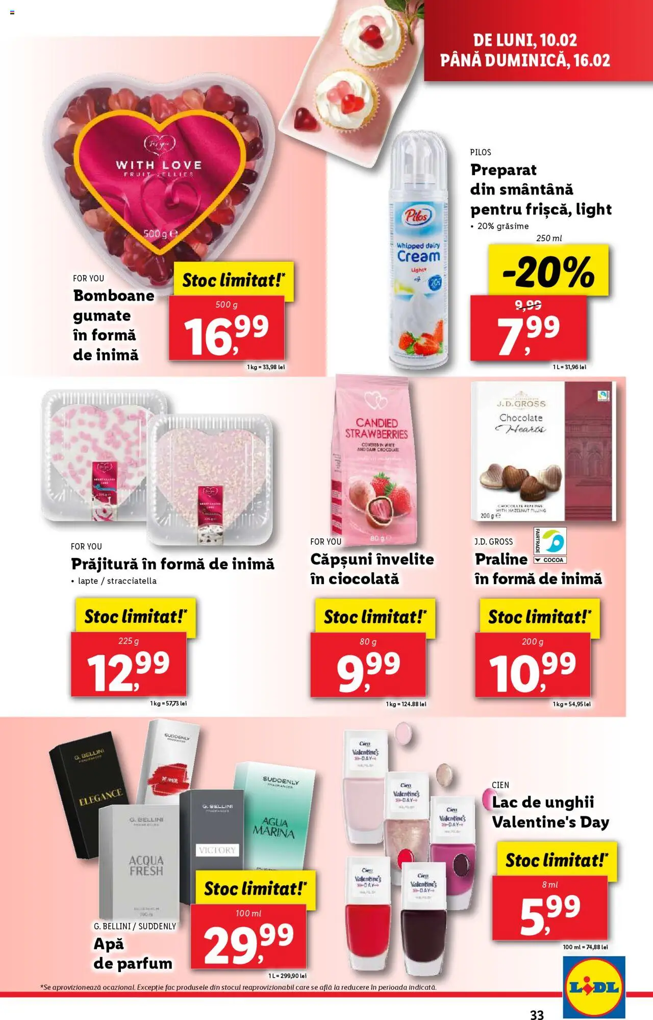 Catalog LIDL 10 - 16 Februarie 2025 | Pagina 33 | Produse: Prăjitură, Lac de unghii, Lapte, Căpșuni