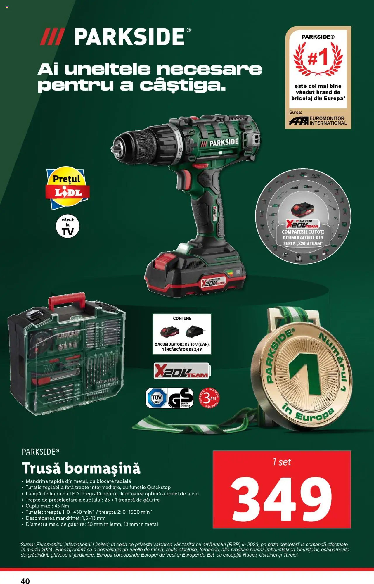 Catalog LIDL 10 - 16 Februarie 2025 | Pagina 40 | Produse: Încărcător, Lampă