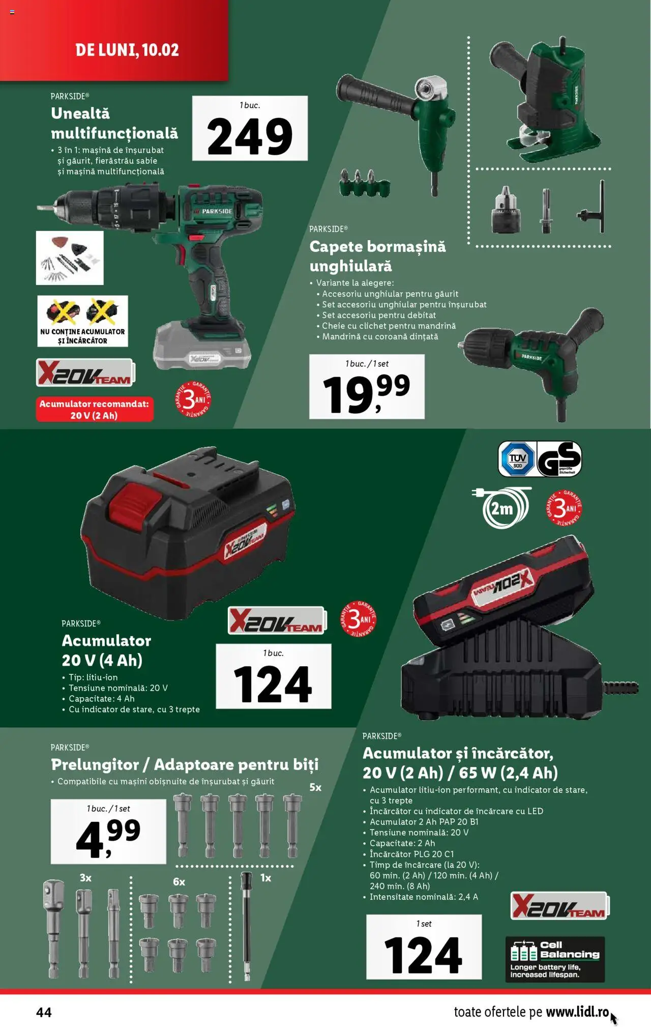 Catalog LIDL 10 - 16 Februarie 2025 | Pagina 44 | Produse: Încărcător, Prelungitor