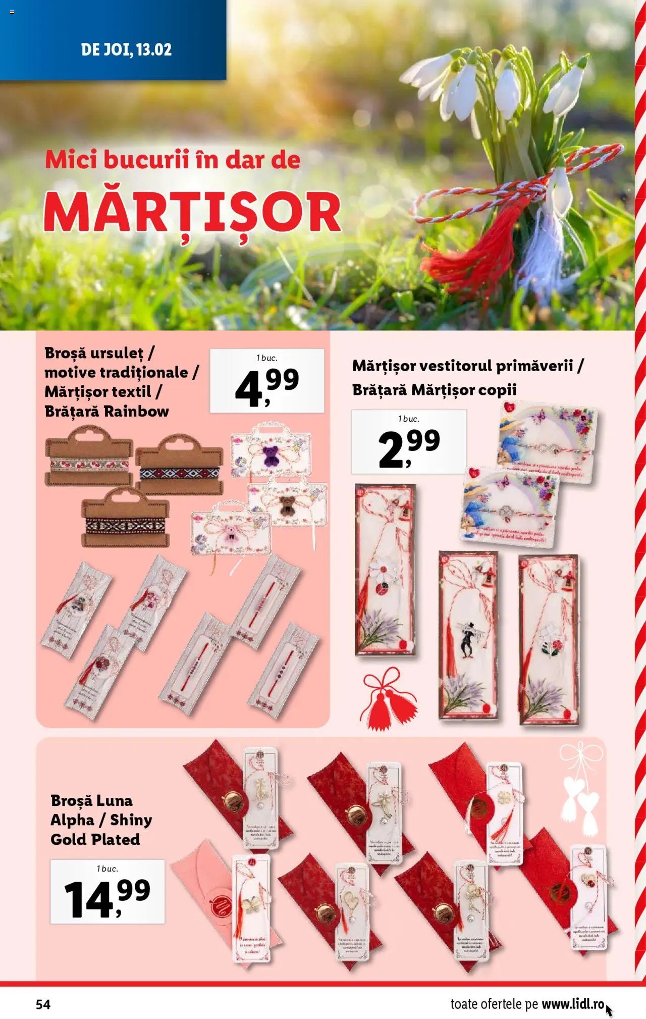 Catalog LIDL 10 - 16 Februarie 2025 | Pagina 54 | Produse: Brățară, Broșă, Mici