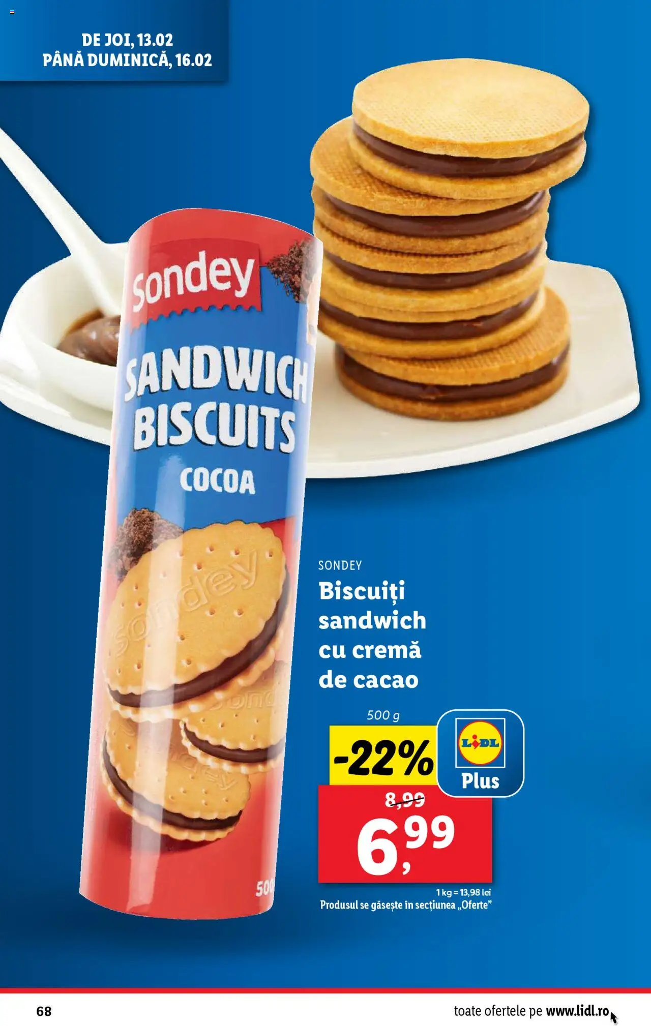 Catalog LIDL 10 - 16 Februarie 2025 | Pagina 68 | Produse: Cremă, Cacao, Biscuiți
