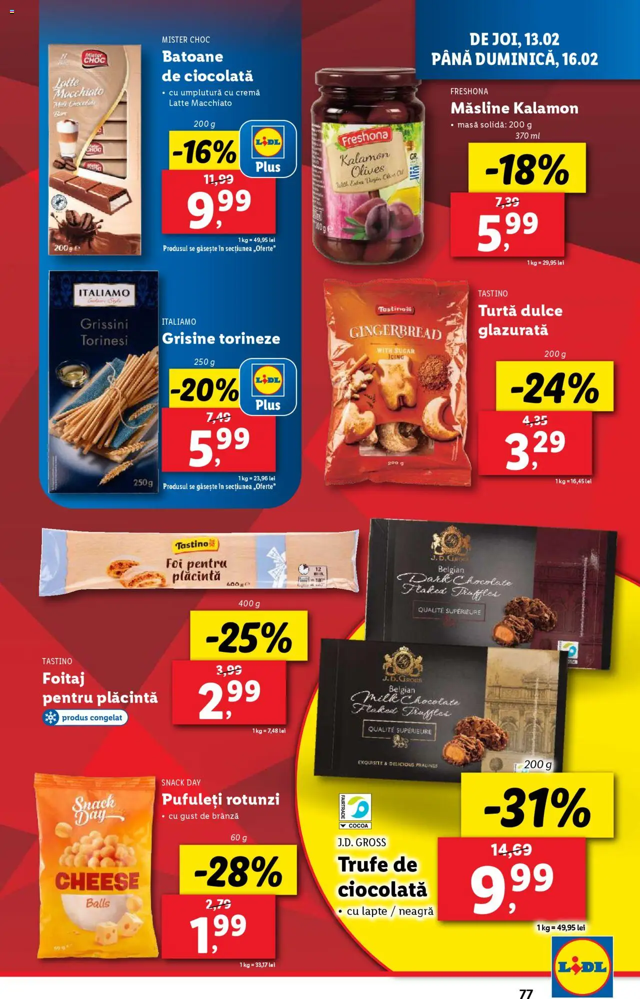 Catalog LIDL 10 - 16 Februarie 2025 | Pagina 77 | Produse: Brânză, Cremă, Ciocolată, Turtă dulce
