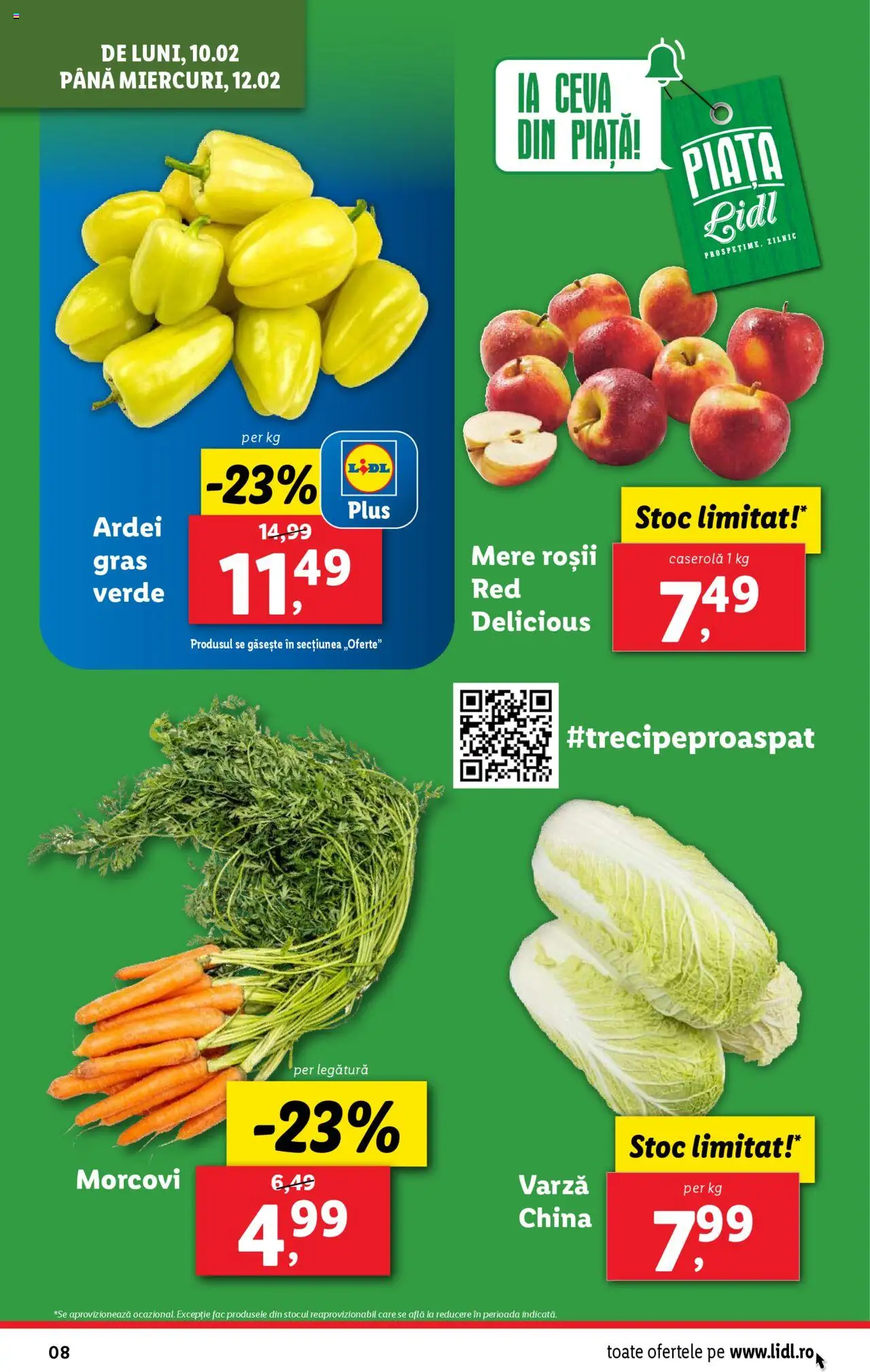 Catalog LIDL 10 - 16 Februarie 2025 | Pagina 8 | Produse: Varză, Ardei, Mere, Roșii
