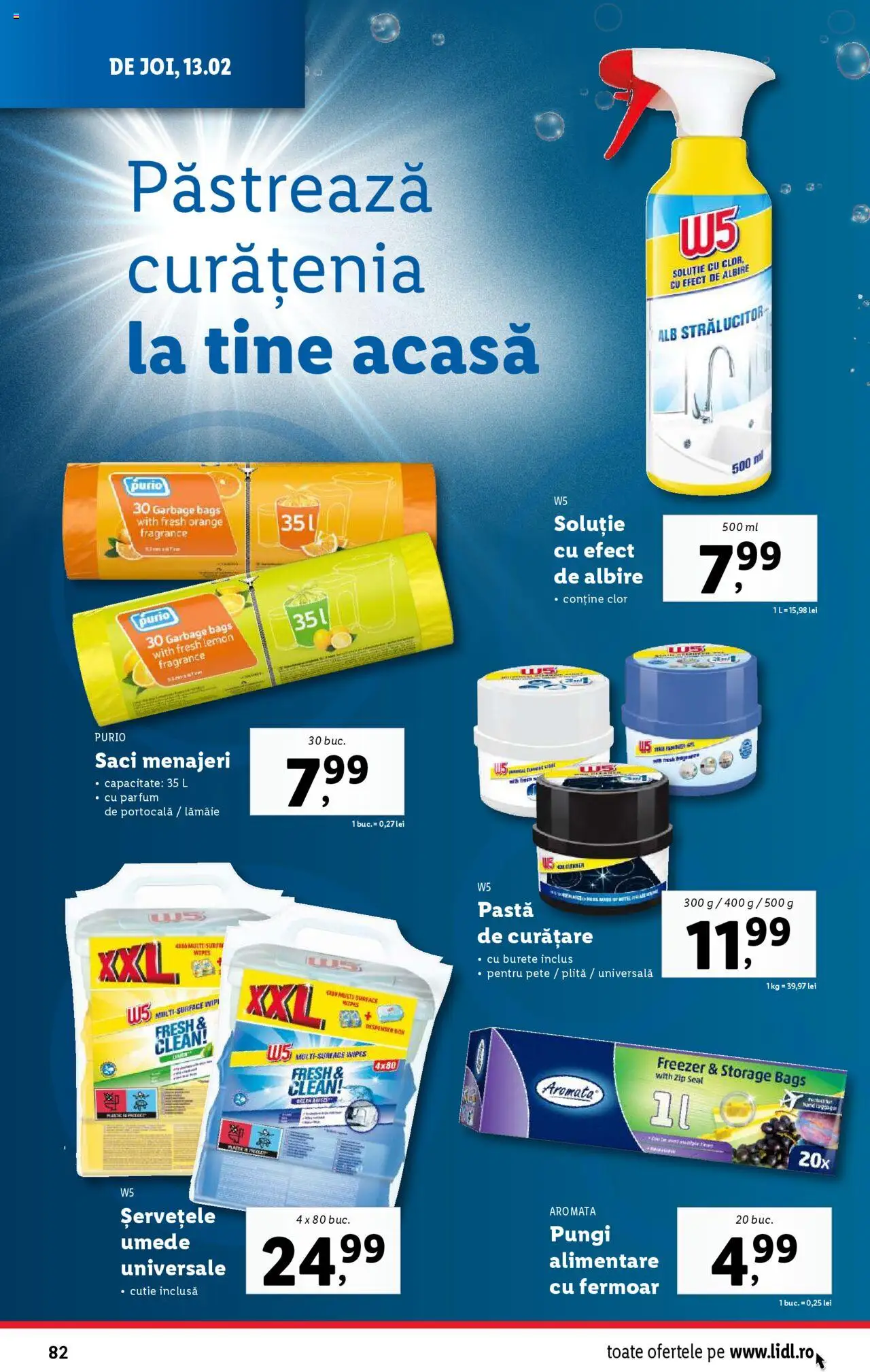 Catalog LIDL 10 - 16 Februarie 2025 | Pagina 82 | Produse: Plită, Saci menajeri, Cutie, Burete