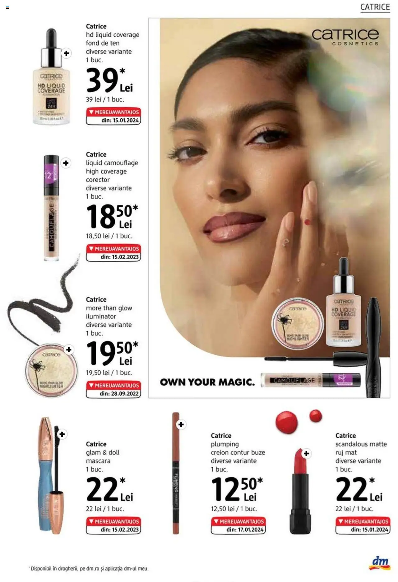 Catalog DM Drogerie Markt 6 Februarie - 4 Martie 2025 | Pagina 15 | Produse: Fond de ten, Iluminator, Mascara, Ruj