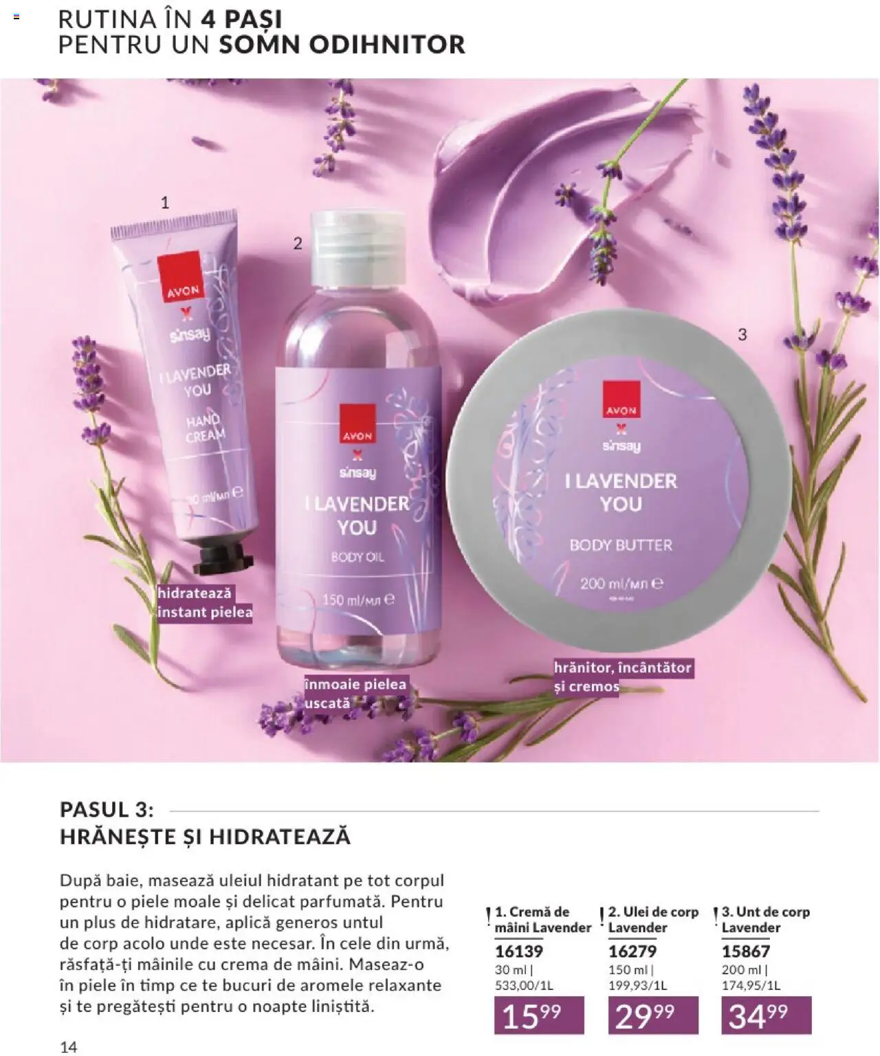 Catalog Avon 1 - 28 Februarie 2025 | Pagina 14 | Produse: Ulei de corp, Unt, Cremă, Ulei