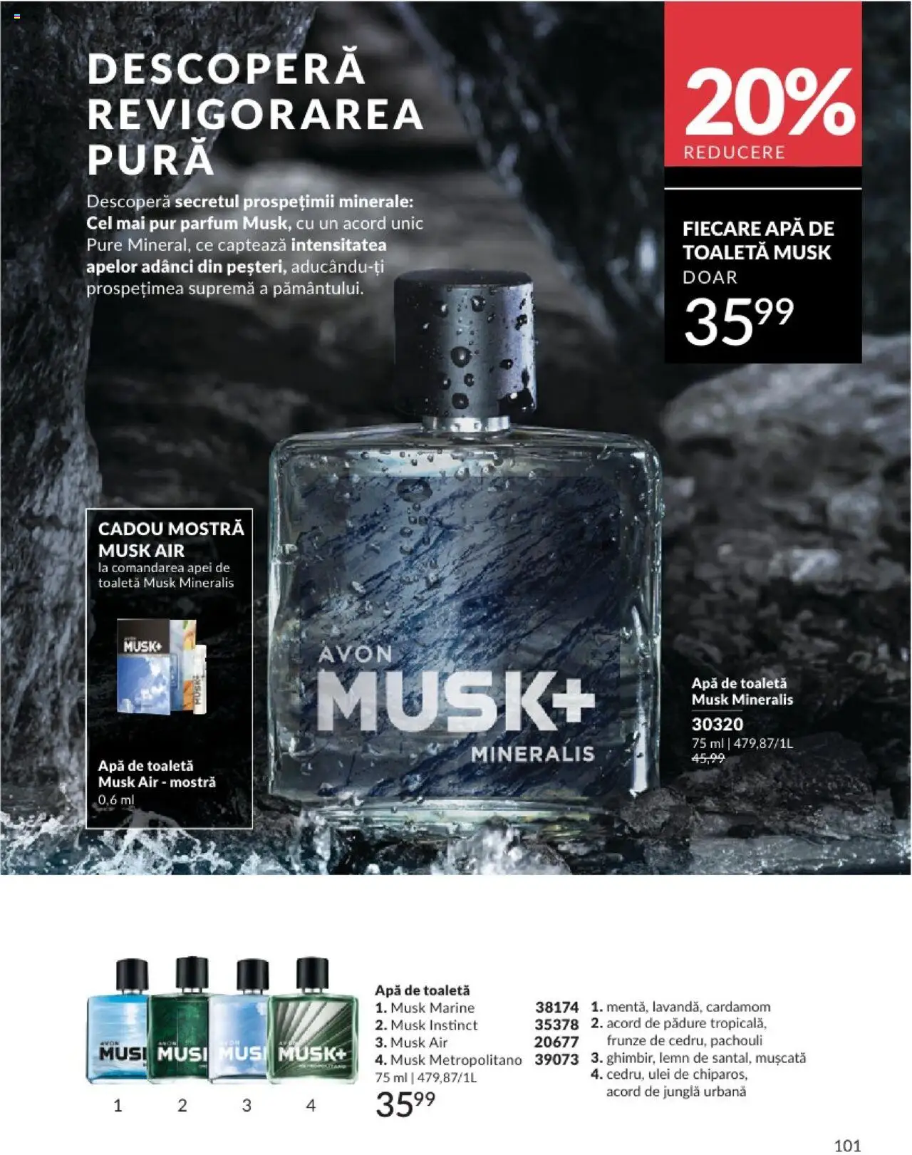 Catalog Avon 1 - 28 Februarie 2025 | Pagina 101 | Produse: Toaletă, Parfum, Apă de toaletă, Ulei