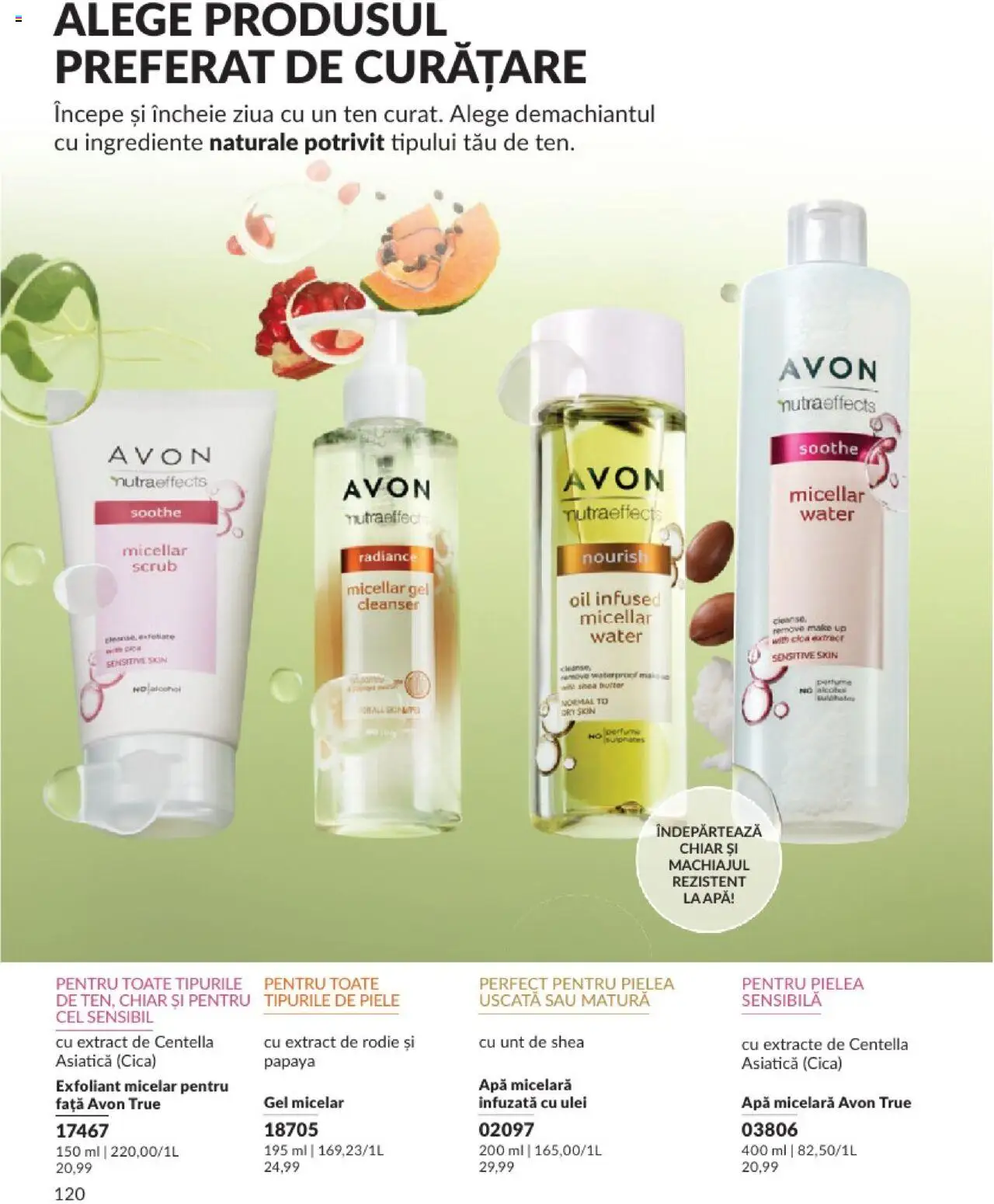Catalog Avon 1 - 28 Februarie 2025 | Pagina 120 | Produse: Exfoliant, Scrub, Unt, Apă micelară
