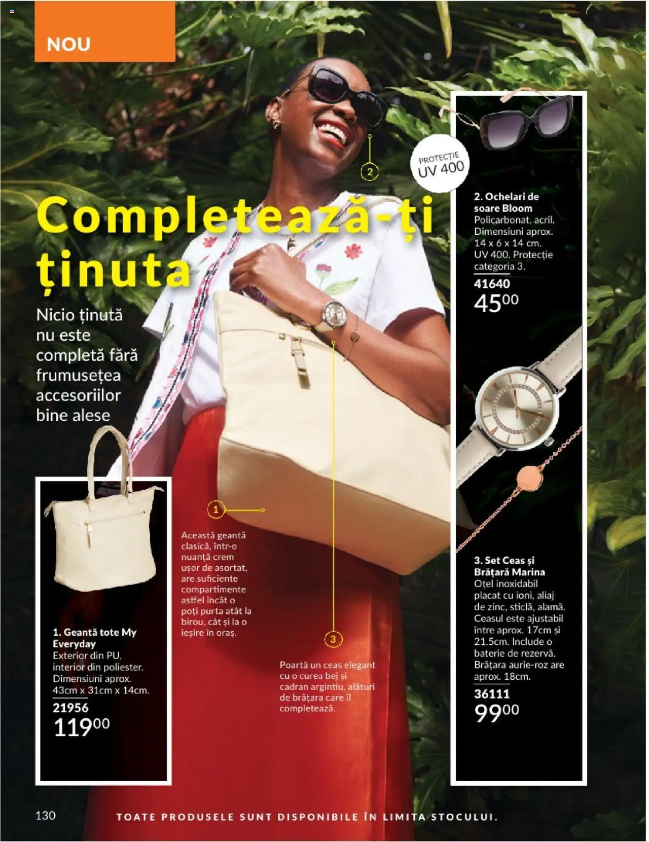 Catalog Avon 1 - 28 Februarie 2025 | Pagina 130 | Produse: Ochelari, Geantă, Ochelari de soare, Baterie