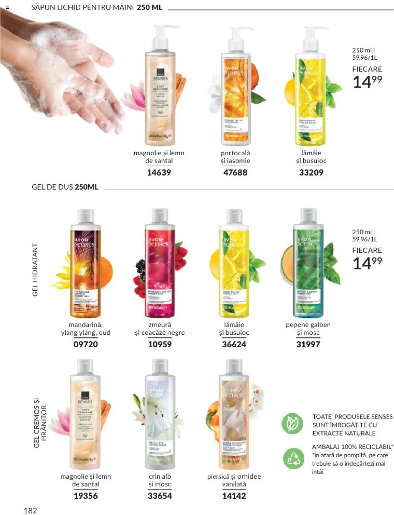 Catalog Avon 1 - 28 Februarie 2025 | Pagina 182 | Produse: Zmeură, Duș, Săpun lichid, Lămâie