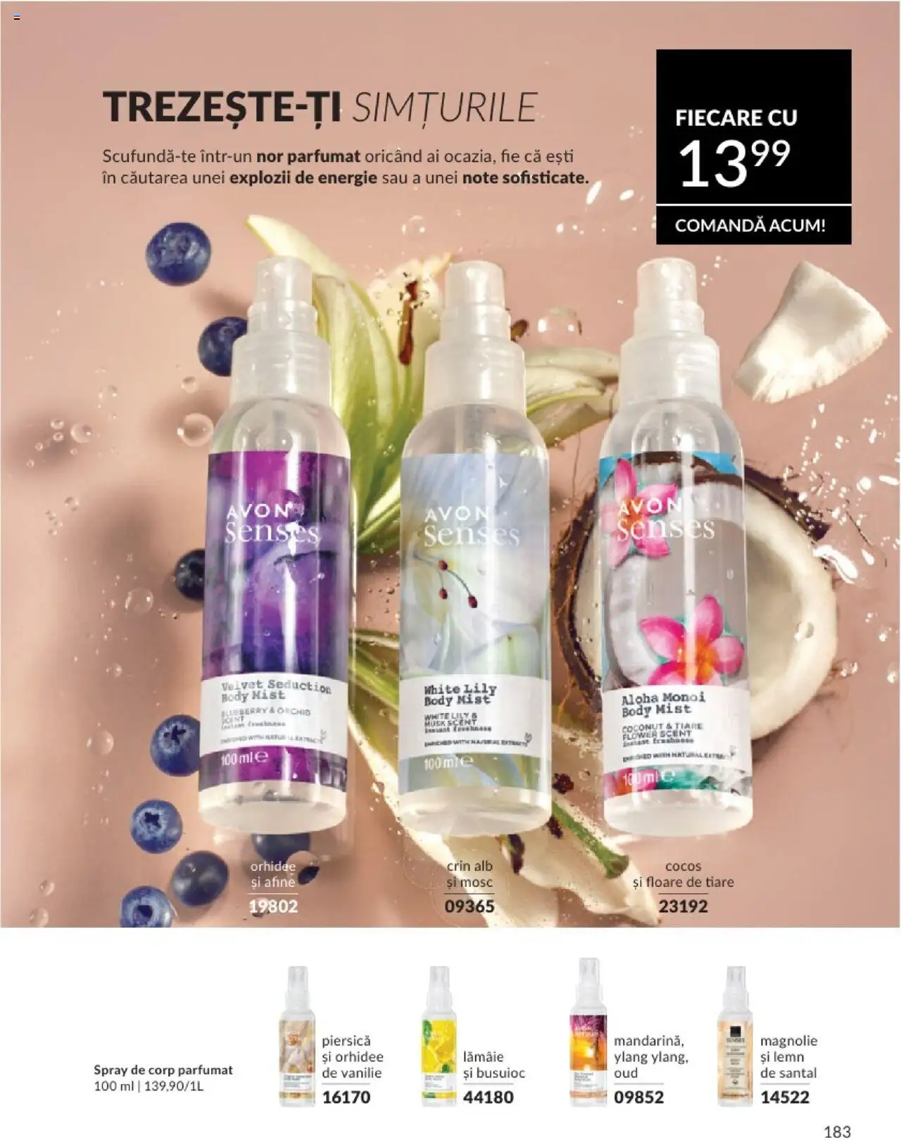 Catalog Avon 1 - 28 Februarie 2025 | Pagina 183 | Produse: Piersică, Afine, Orhidee, Lămâie