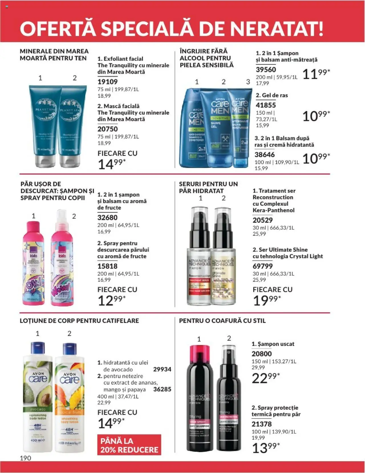 Catalog Avon 1 - 28 Februarie 2025 | Pagina 190 | Produse: Exfoliant, Cremă, Avocado, Fructe