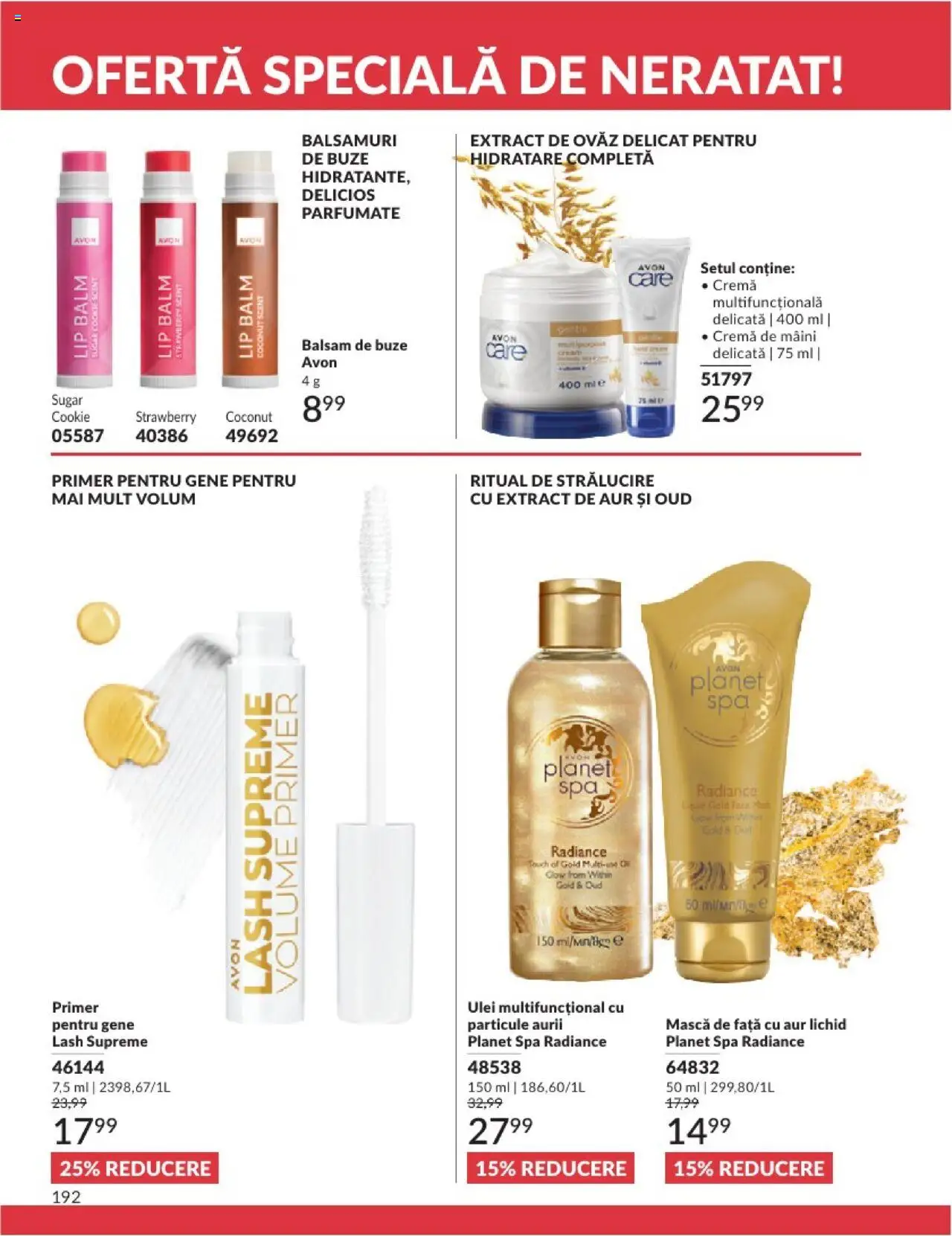 Catalog Avon 1 - 28 Februarie 2025 | Pagina 192 | Produse: Balsam, Cremă, Ulei, Cremă de mâini