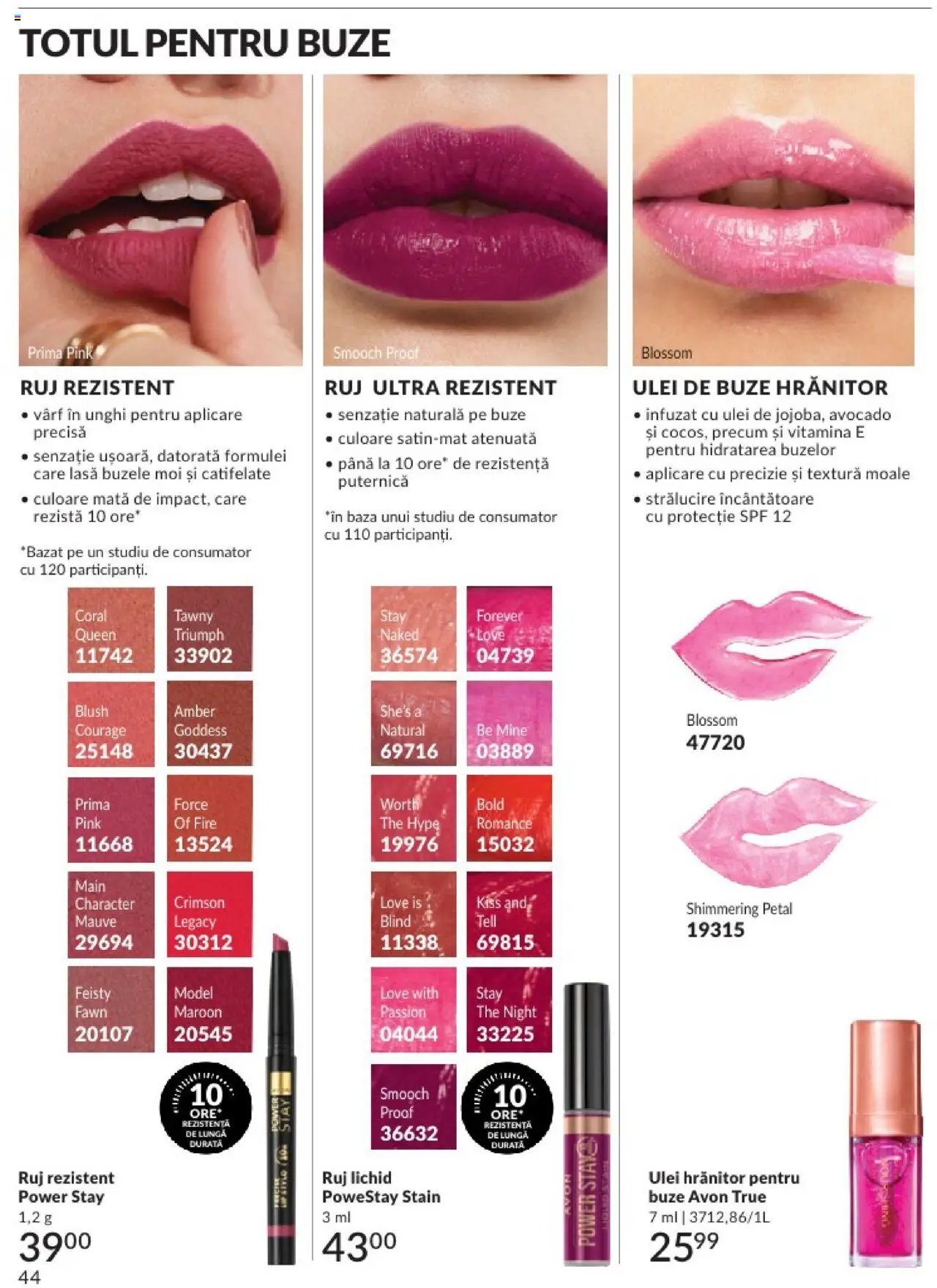 Catalog Avon 1 - 28 Februarie 2025 | Pagina 44 | Produse: Blush, Ruj, Ulei, Avocado