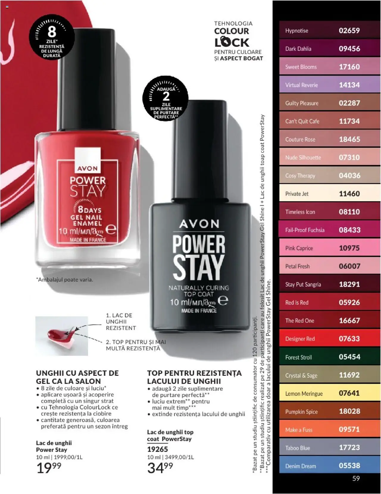 Catalog Avon 1 - 28 Februarie 2025 | Pagina 59 | Produse: Top coat, Top, Lac de unghii
