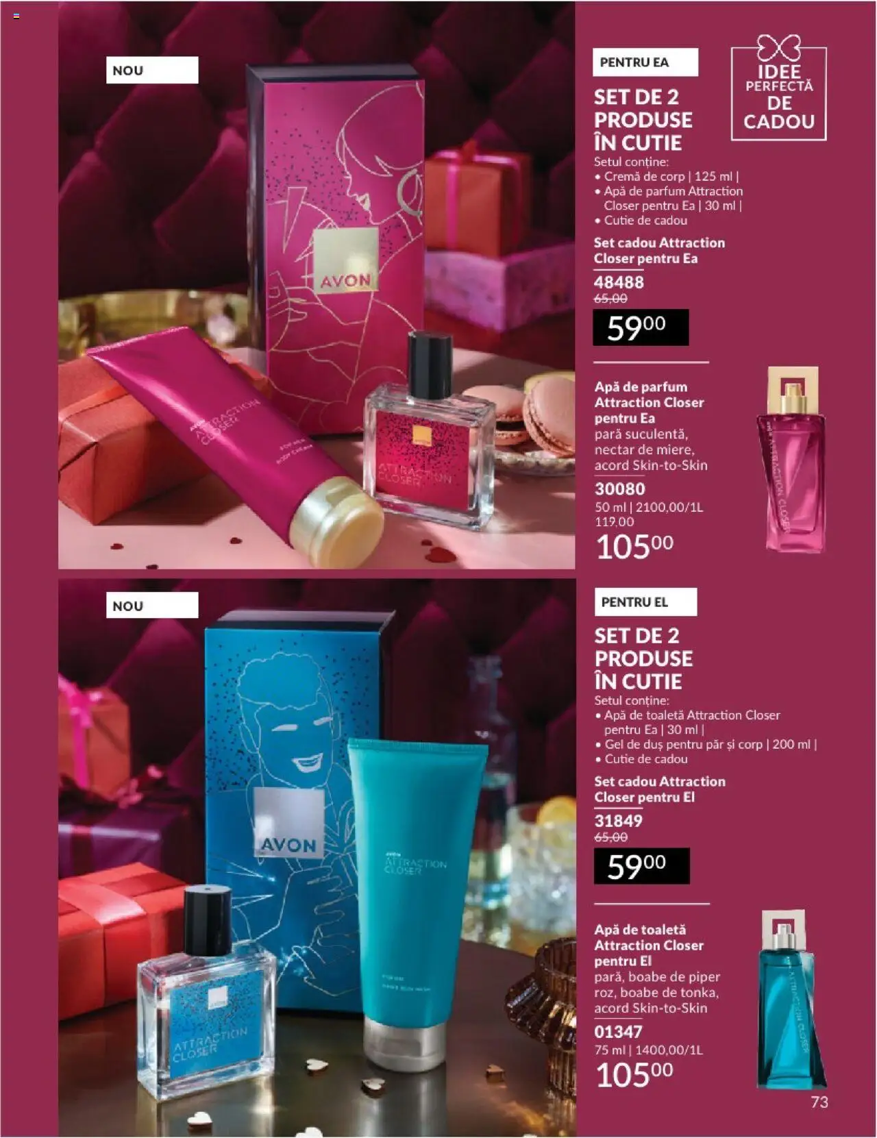 Catalog Avon 1 - 28 Februarie 2025 | Pagina 73 | Produse: Cutie, Toaletă, Gel de duș, Piper