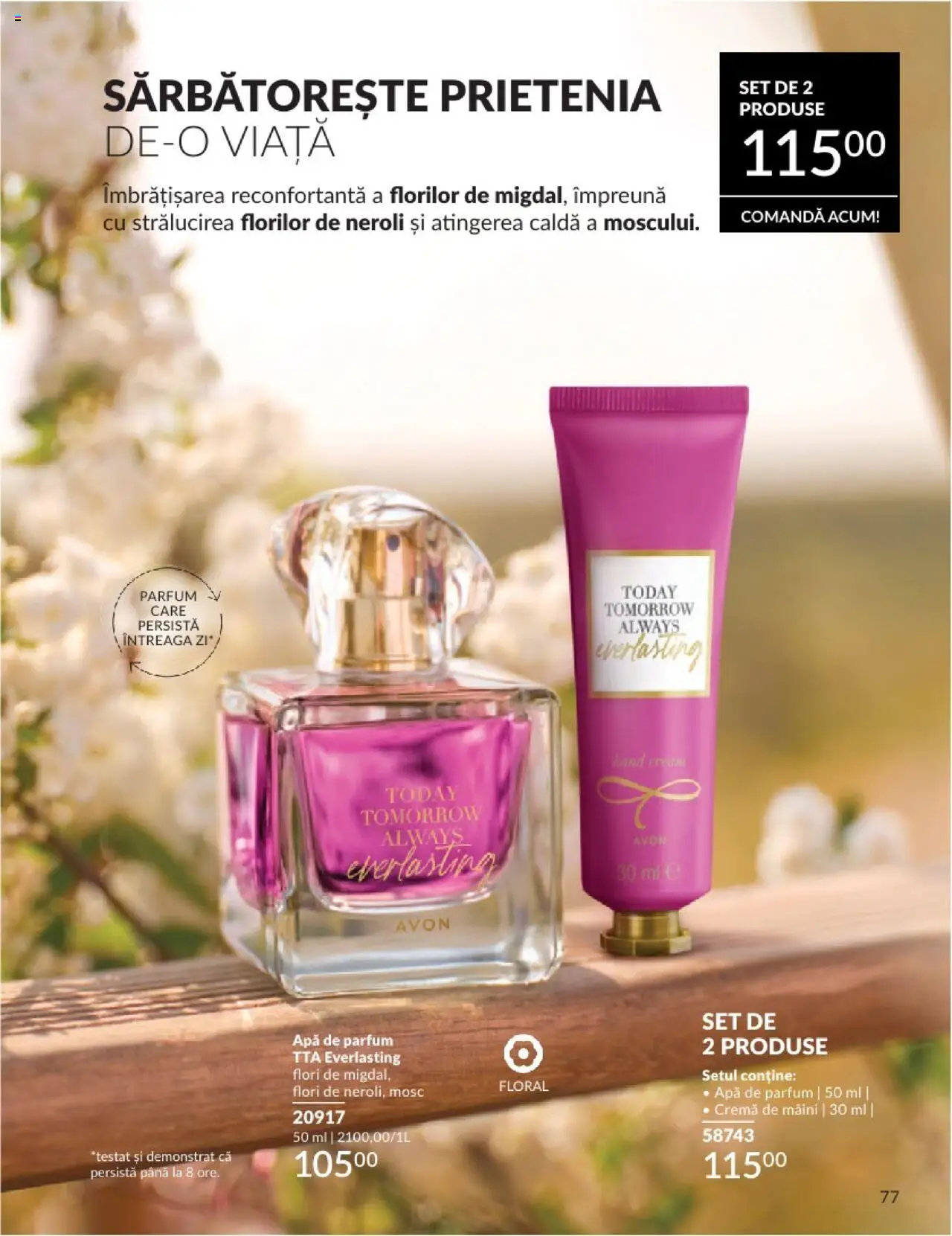 Catalog Avon 1 - 28 Februarie 2025 | Pagina 77 | Produse: Parfum, Cremă, Cremă de mâini, Apă
