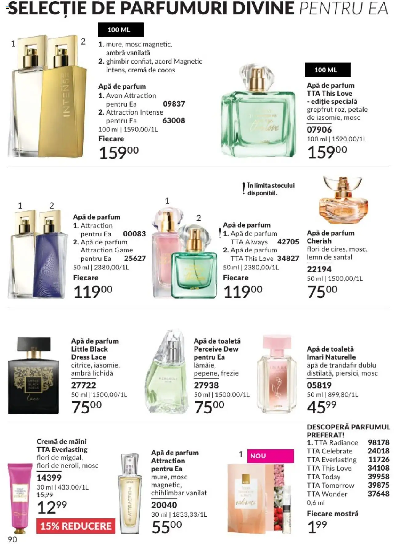 Catalog Avon 1 - 28 Februarie 2025 | Pagina 90 | Produse: Apă de parfum, Trandafir, Toaletă, Cremă
