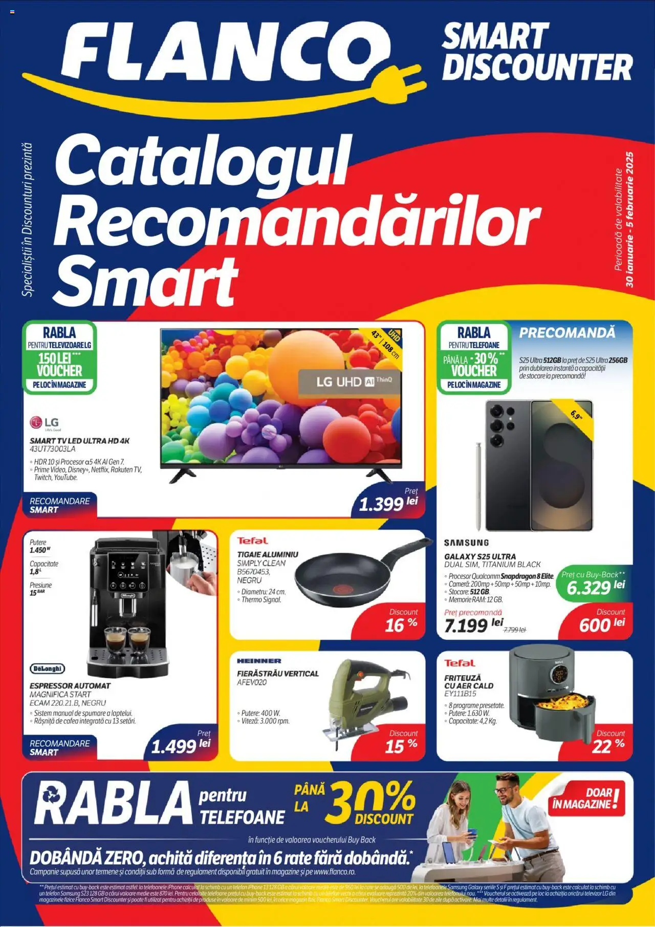 Catalog Flanco 30 Ianuarie - 5 Februarie 2025 | Pagina 1 | Produse: Espressor, Cameră, Tigaie, Friteuză
