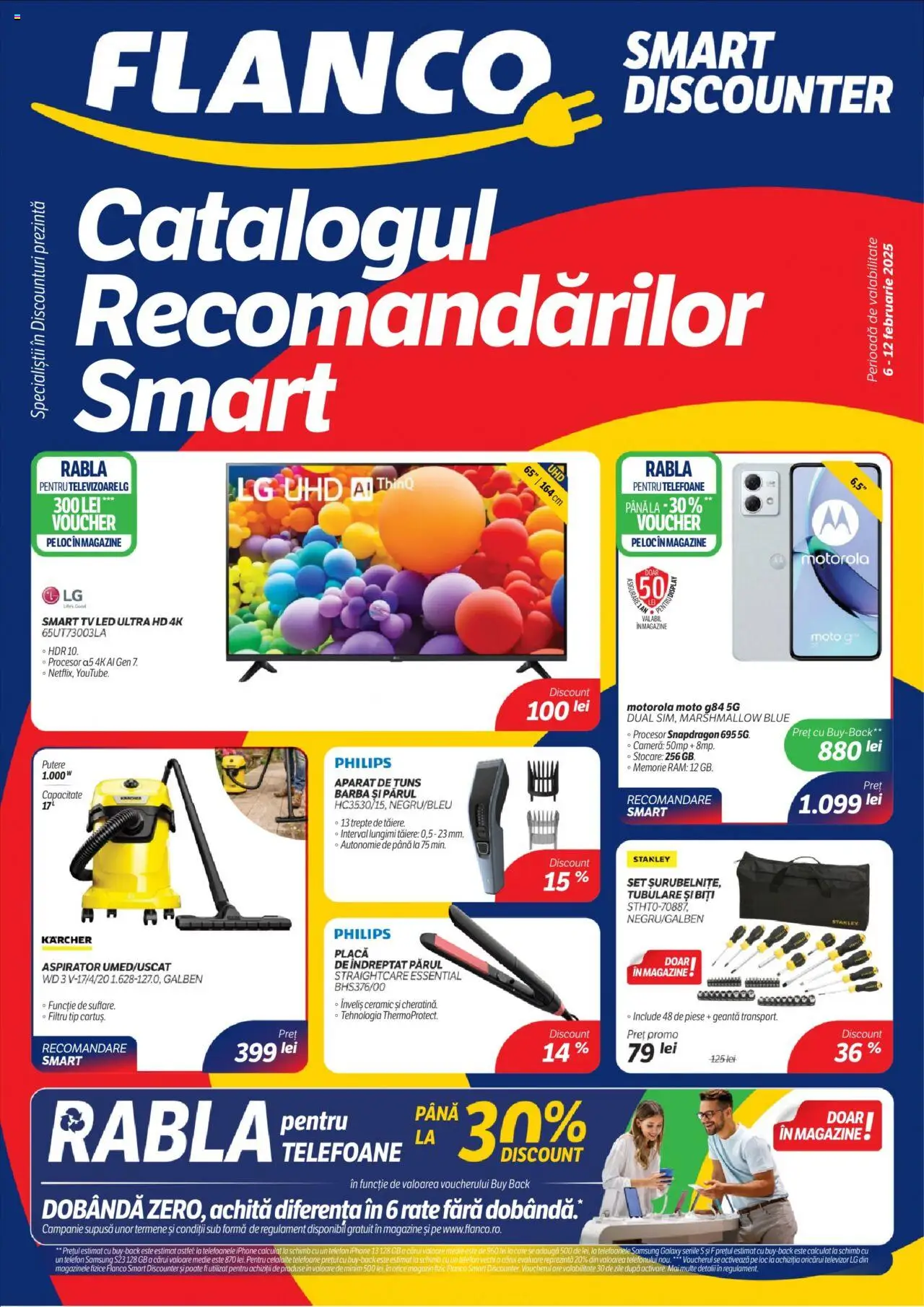 Catalog Flanco 6 - 12 Februarie 2025 | Pagina 1 | Produse: Telefon, Memorie, Televizor, Aspirator