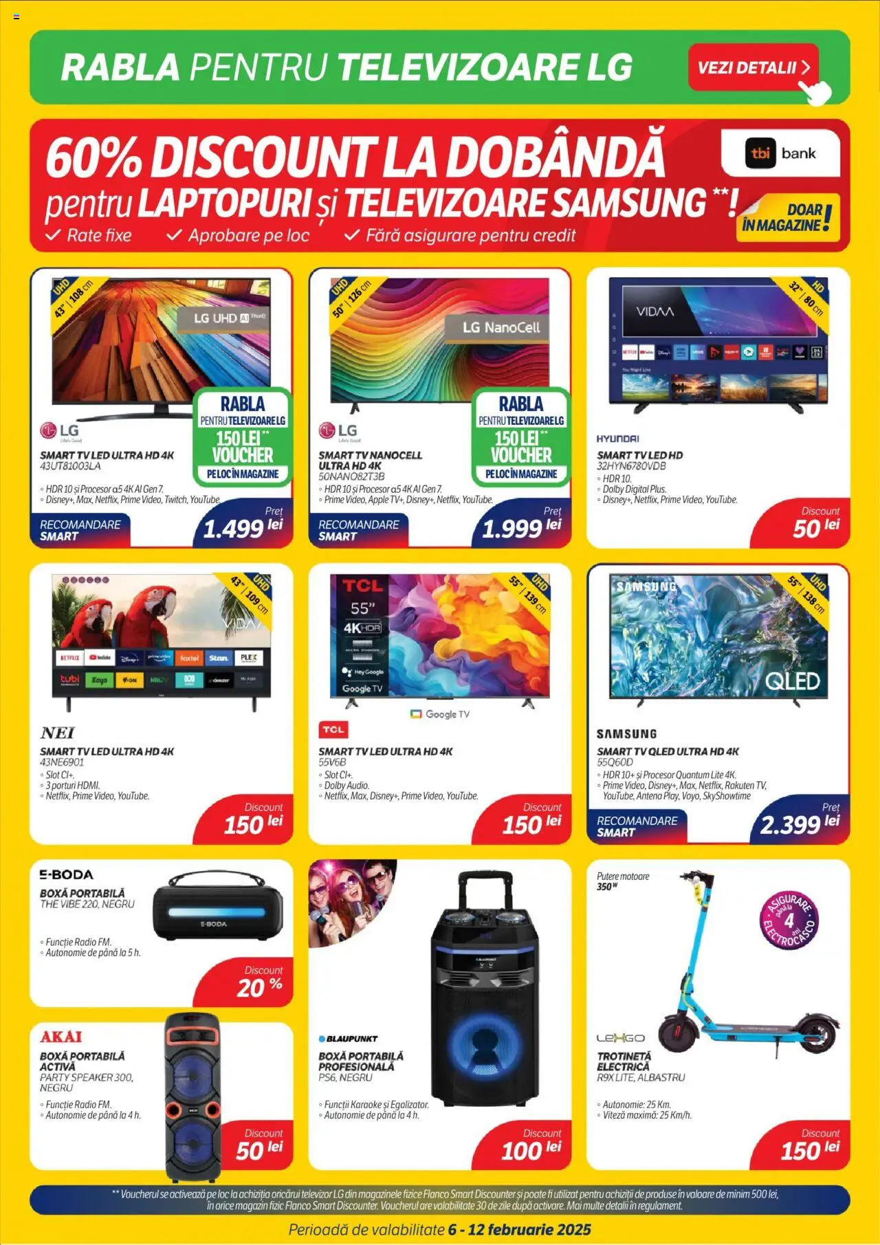 Catalog Flanco 6 - 12 Februarie 2025 | Pagina 3 | Produse: Speaker, Trotinetă, Apple, Boxă portabilă