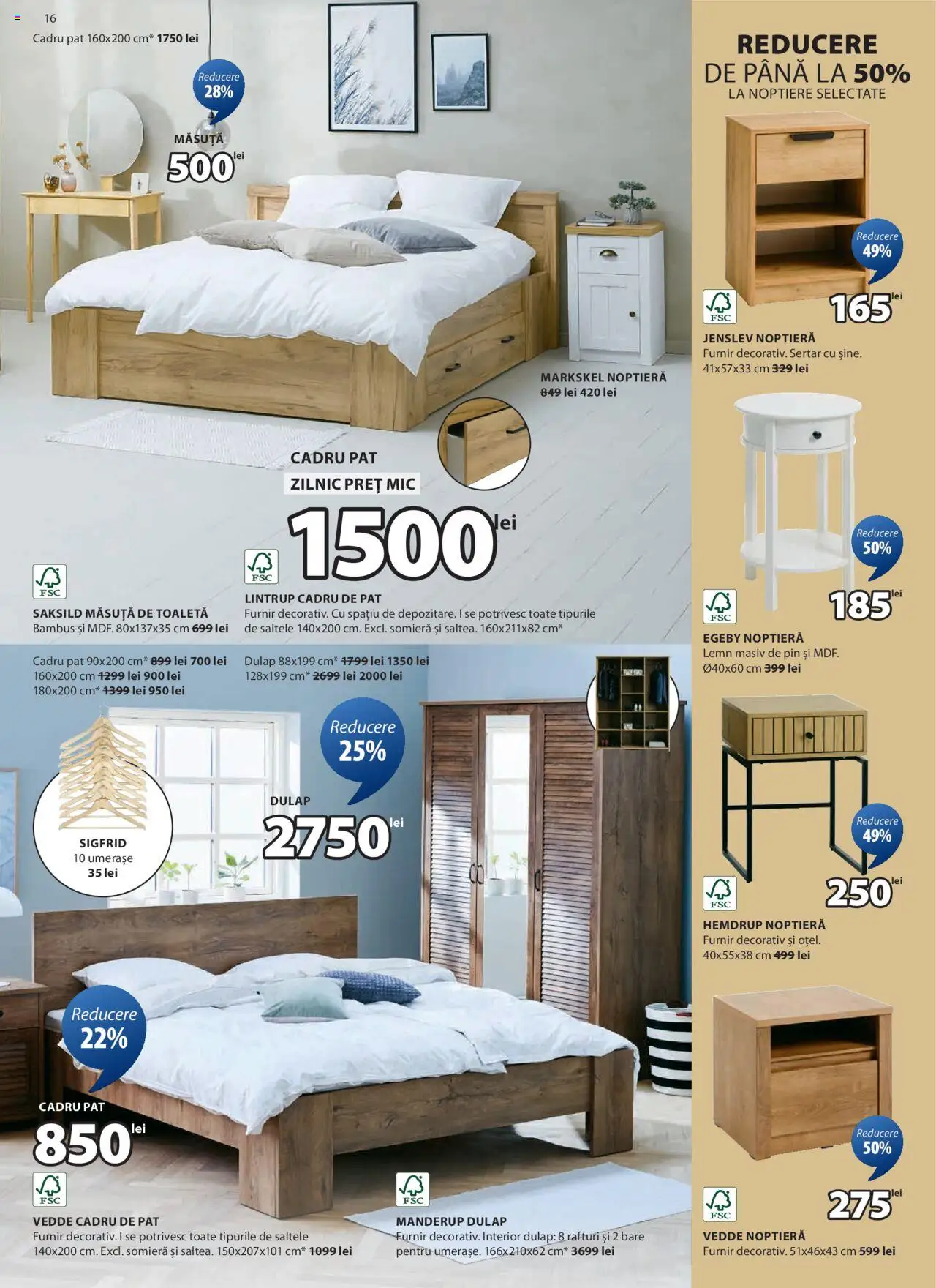 Catalog JYSK 5 Februarie - 6 Martie 2025 | Pagina 16 | Produse: Memorie, Saltea