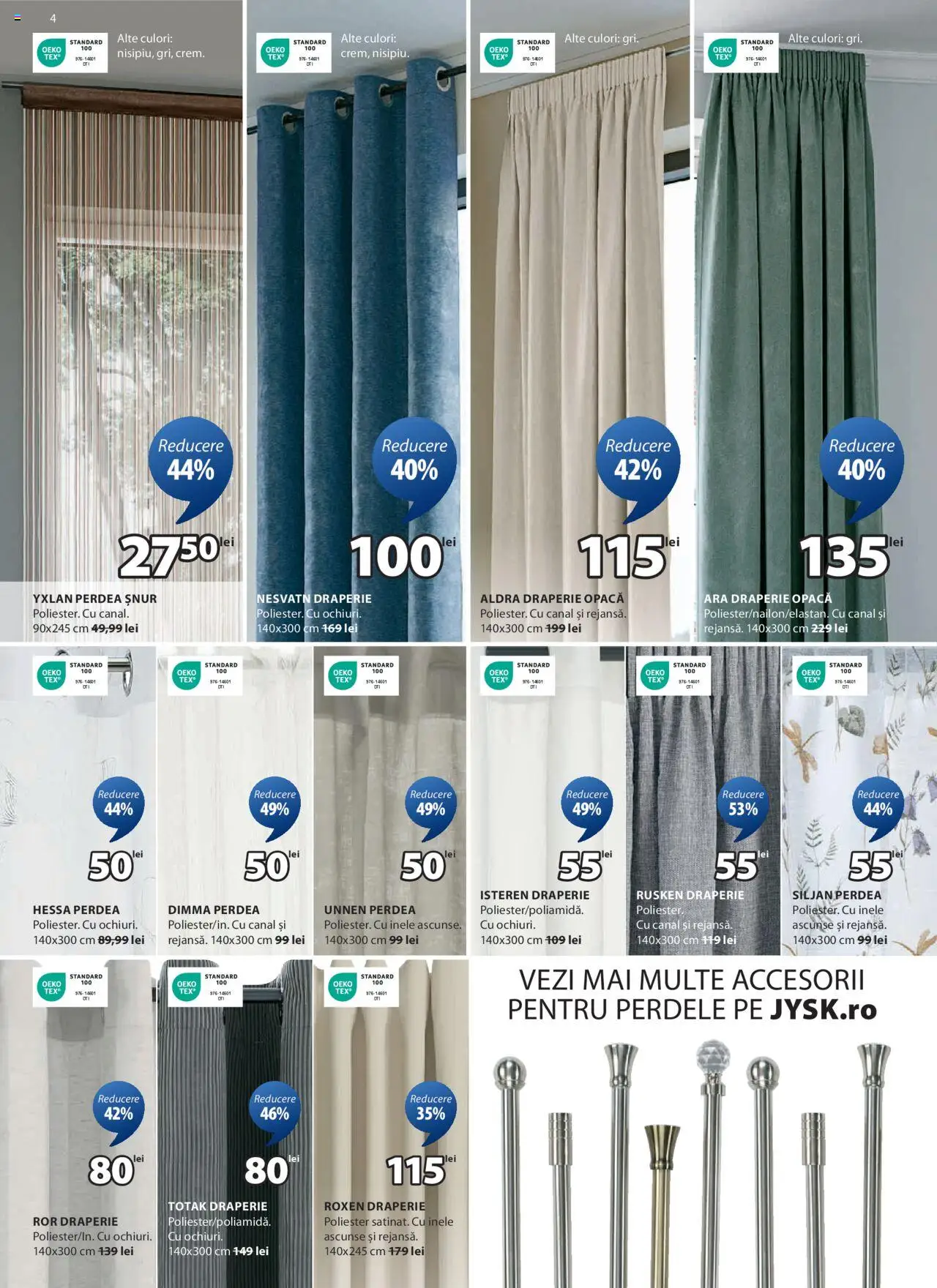 Catalog JYSK 5 Februarie - 6 Martie 2025 | Pagina 4 | Produse: Pat, Pătură, Noptieră, Covor