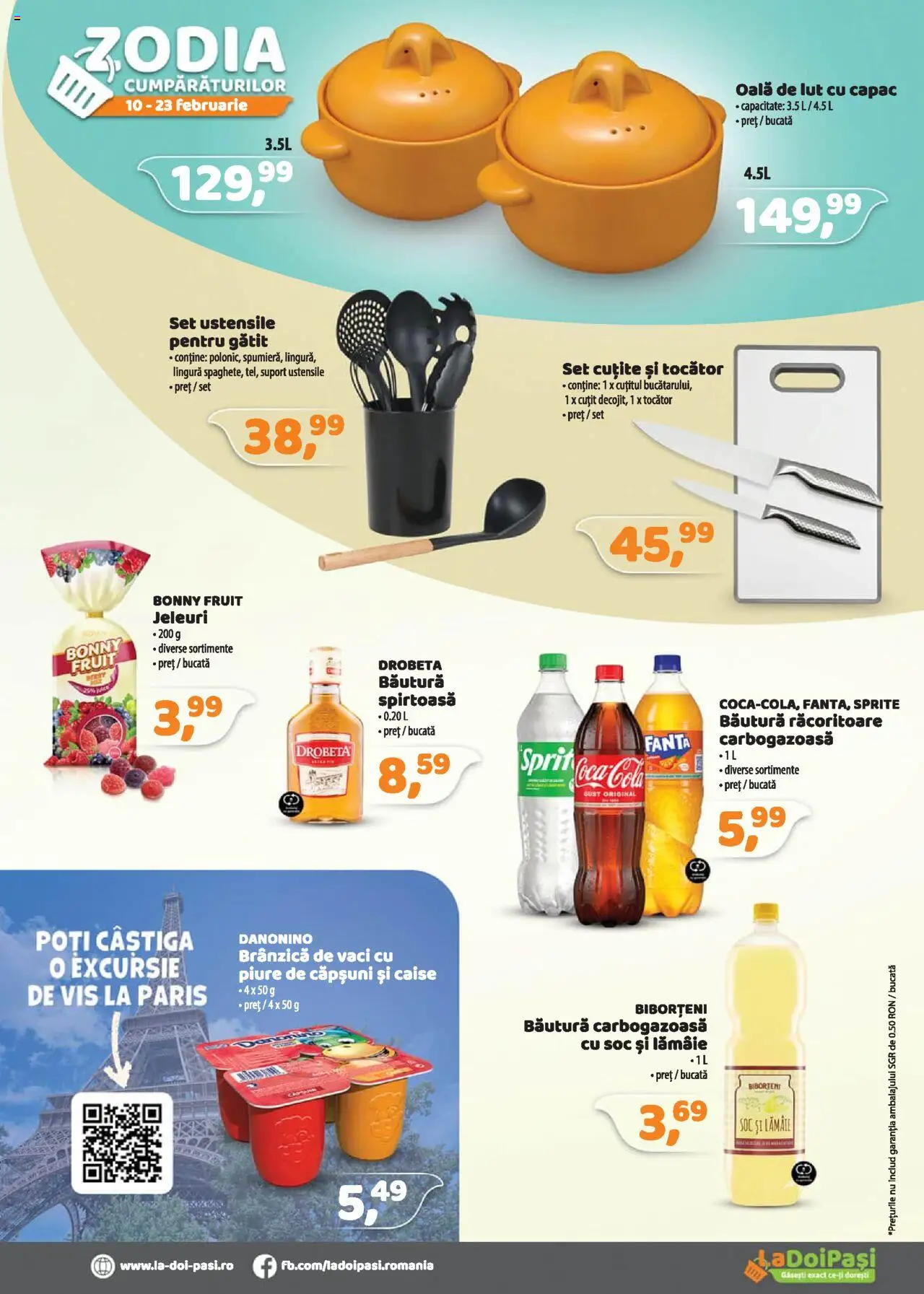 Catalog La Doi Pași 3 - 28 Februarie 2025 | Pagina 3 | Produse: Oală, Cuțit, Tocător, Jeleuri