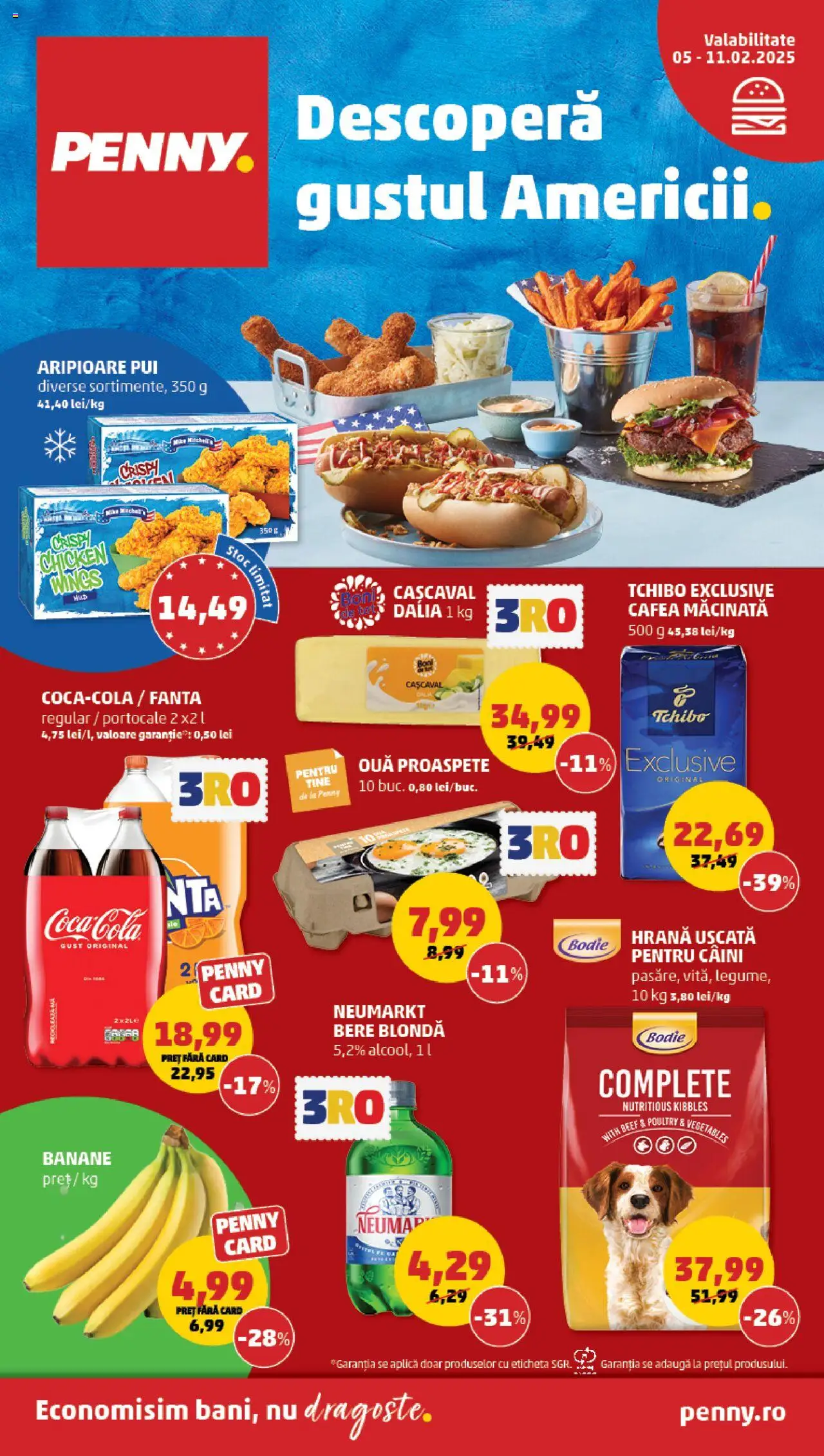 Catalog PENNY Market 5 - 11 Februarie 2025 | Pagina 1 | Produse: Cașcaval, Cafea, Bere, Portocale