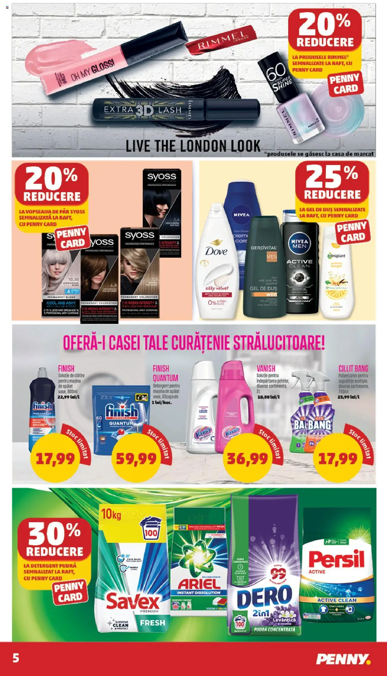 Catalog PENNY Market 5 - 11 Februarie 2025 | Pagina 5 | Produse: Mașină De Spălat, Duș, Pudră, Detergent