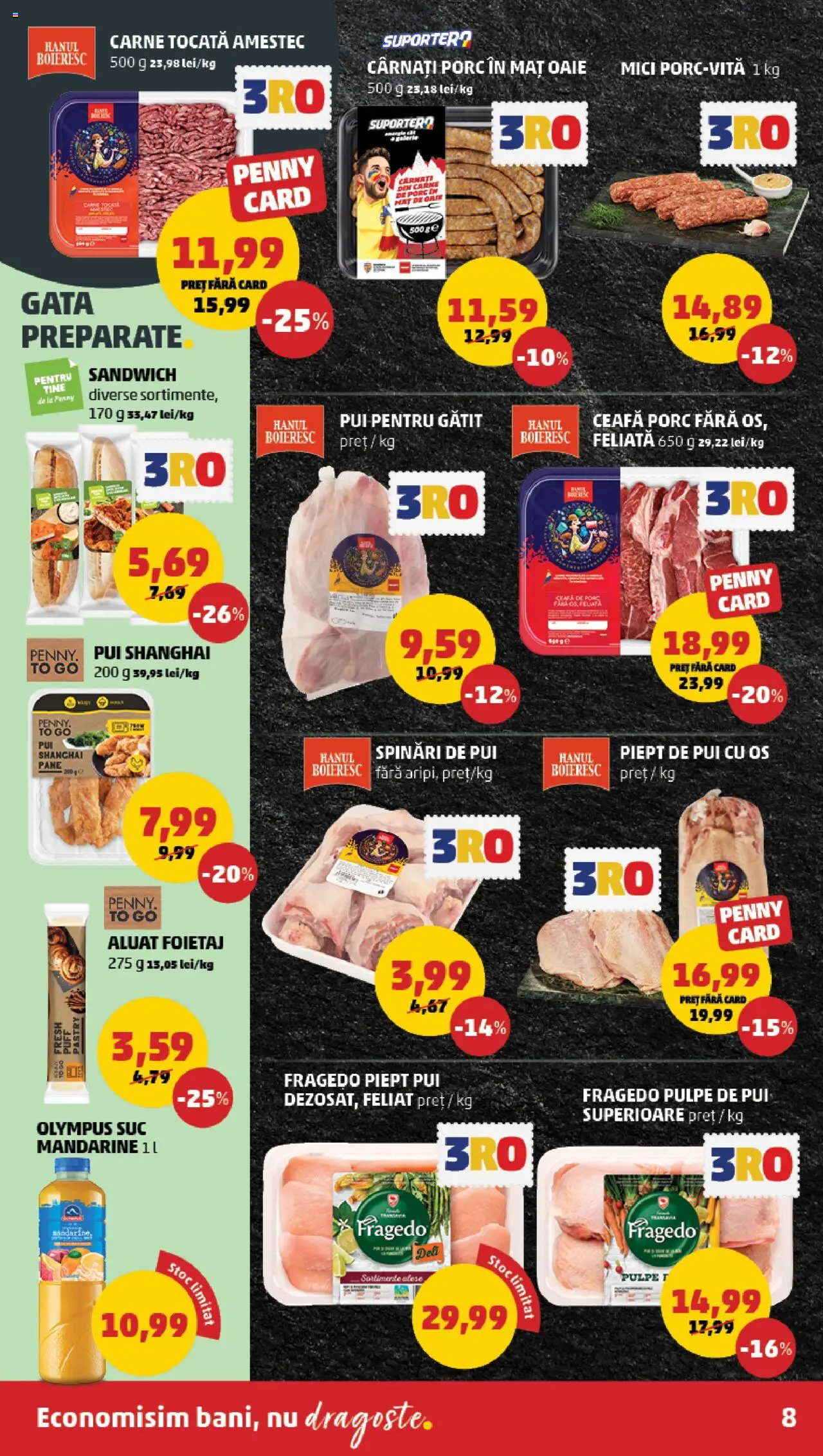 Catalog PENNY Market 5 - 11 Februarie 2025 | Pagina 8 | Produse: Foietaj, Mici, Carne tocată, Mandarine