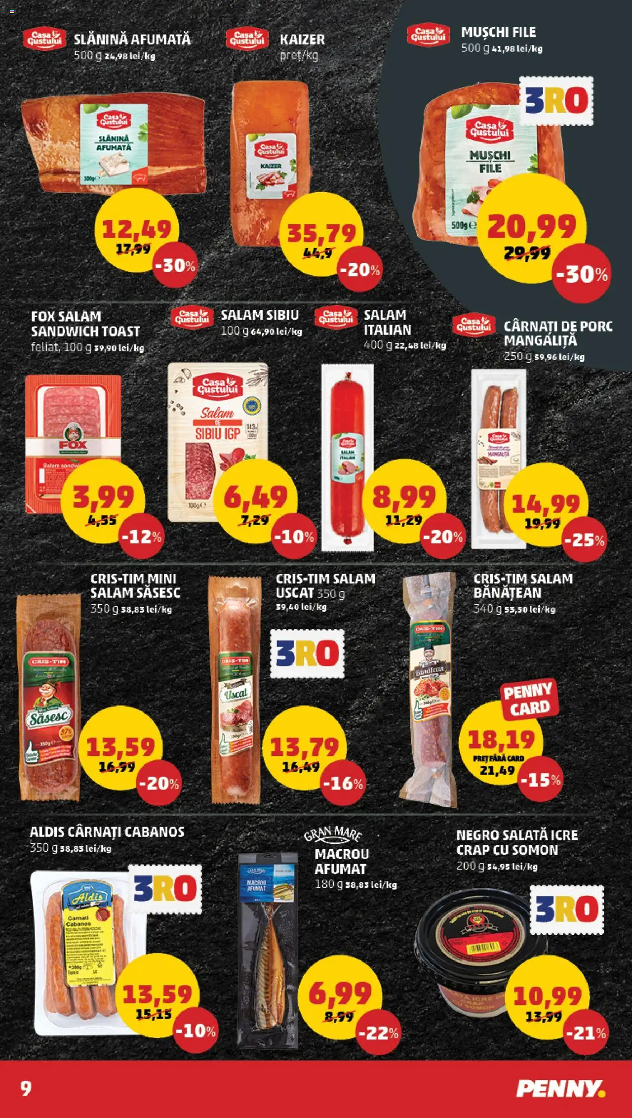 Catalog PENNY Market 5 - 11 Februarie 2025 | Pagina 9 | Produse: Salam, Salată, Cârnați