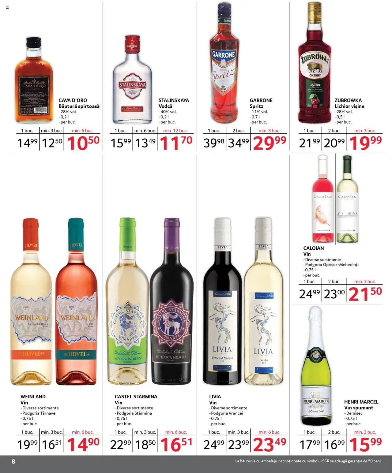 Catalog Selgros 1 - 28 Februarie 2025 | Pagina 8 | Produse: Lichior, Vin