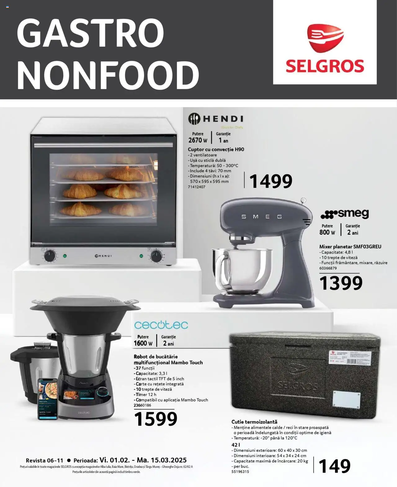 Catalog Selgros 1 Februarie - 15 Martie 2025 | Pagina 1 | Produse: Robot de bucătarie, Robot, Bucătărie, Cutie