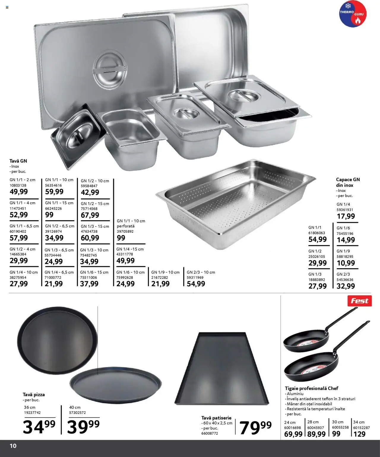 Catalog Selgros 1 Februarie - 15 Martie 2025 | Pagina 10 | Produse: Tigaie, Mâner, Pizza