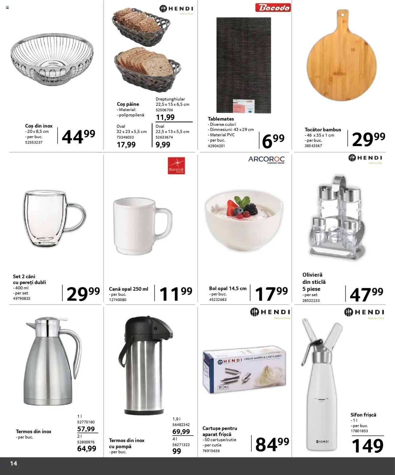 Catalog Selgros 1 Februarie - 15 Martie 2025 | Pagina 14 | Produse: Coș, Tocător, Pâine, Frișcă