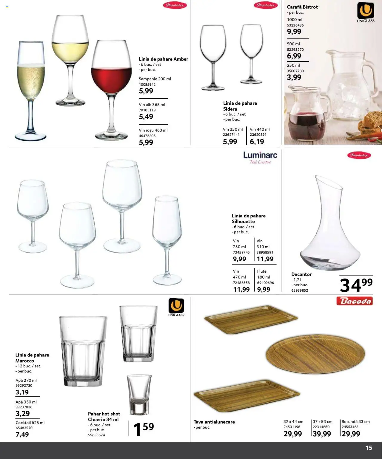 Catalog Selgros 1 Februarie - 15 Martie 2025 | Pagina 15 | Produse: Pahare, Vin, Cocktail, Apă