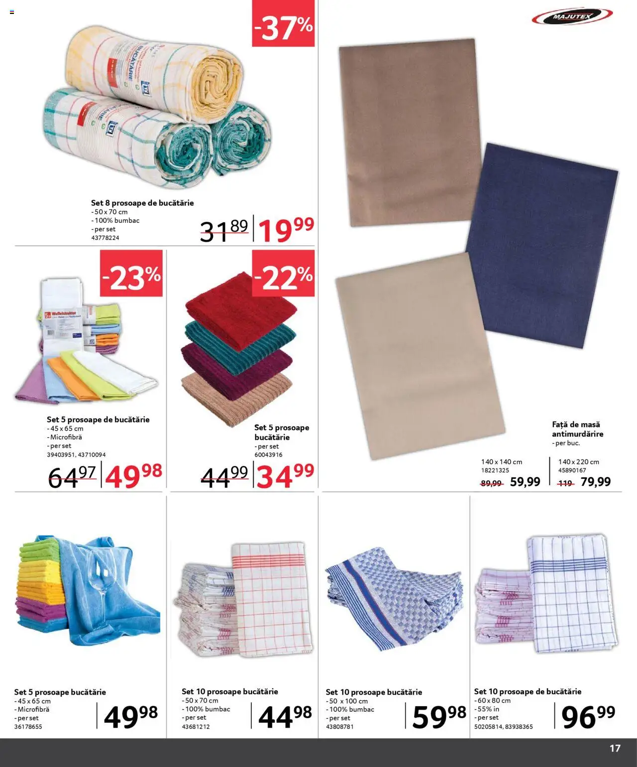 Catalog Selgros 1 Februarie - 15 Martie 2025 | Pagina 17 | Produse: Față de masă, Prosoape de bucătărie, Masă, Bucătărie