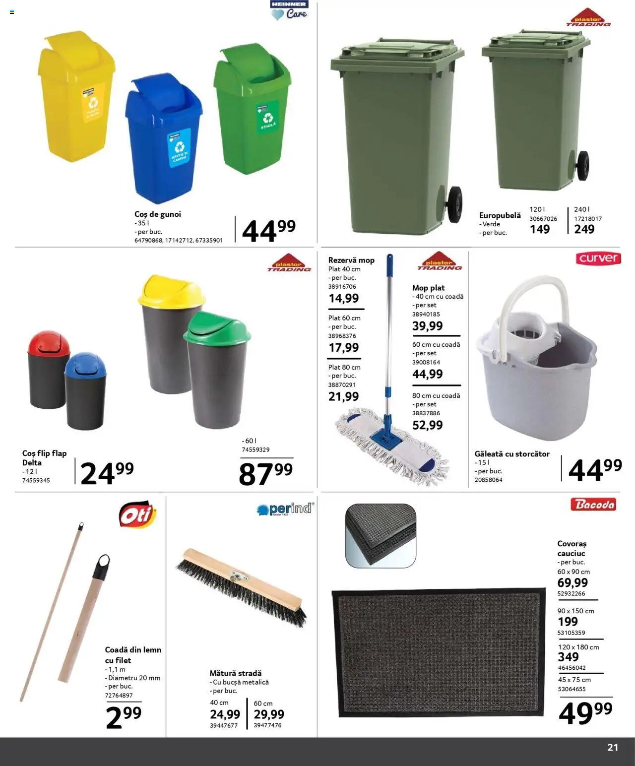 Catalog Selgros 1 Februarie - 15 Martie 2025 | Pagina 21 | Produse: Storcător, Mop, Mătură, Coș