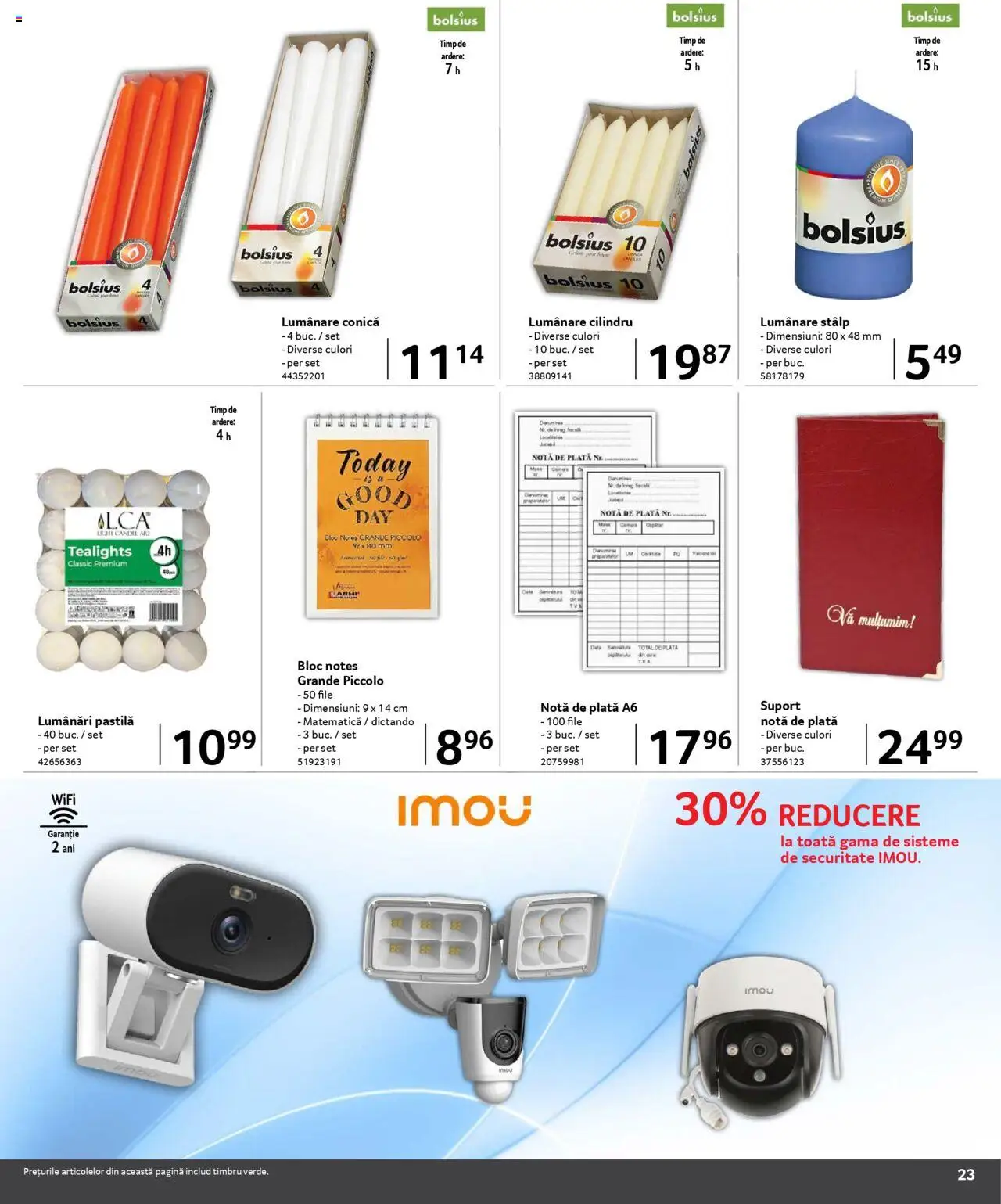 Catalog Selgros 1 Februarie - 15 Martie 2025 | Pagina 23 | Produse: Lumânare