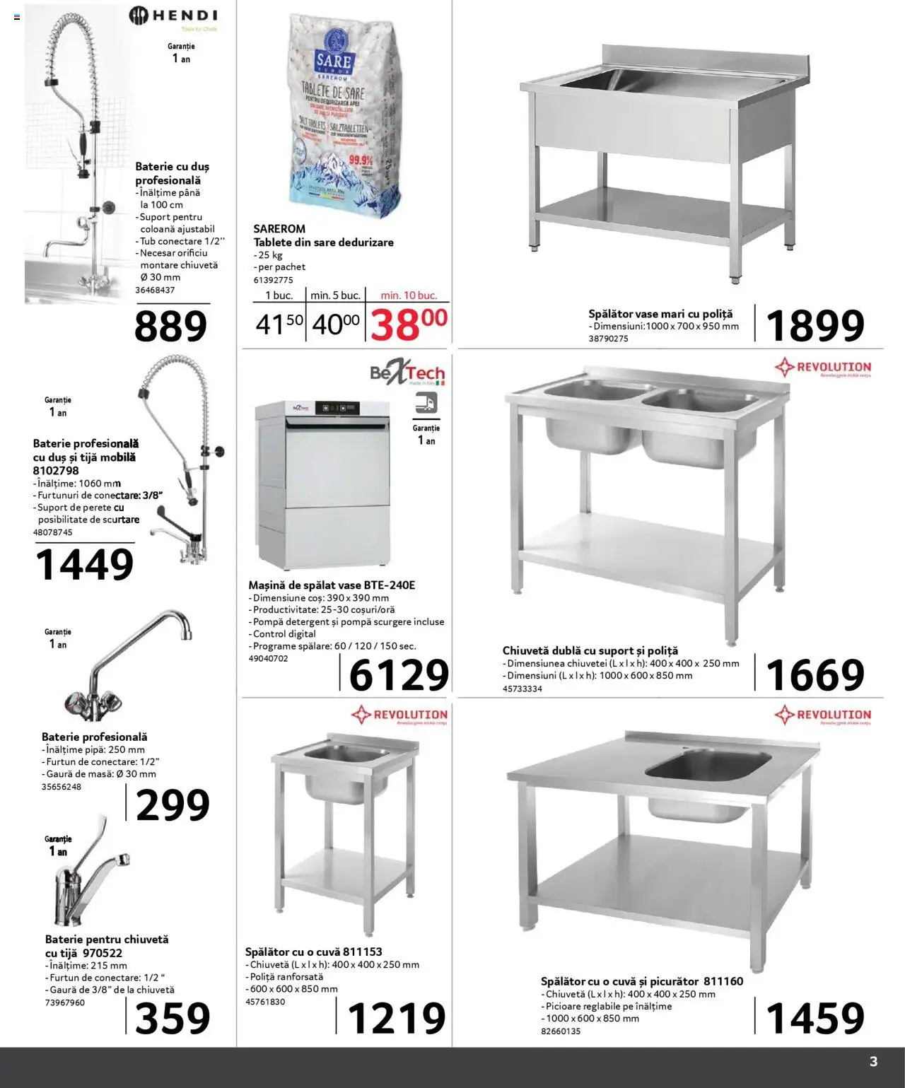 Catalog Selgros 1 Februarie - 15 Martie 2025 | Pagina 3 | Produse: Mașină De Spălat, Chiuvetă, Duș, Detergent
