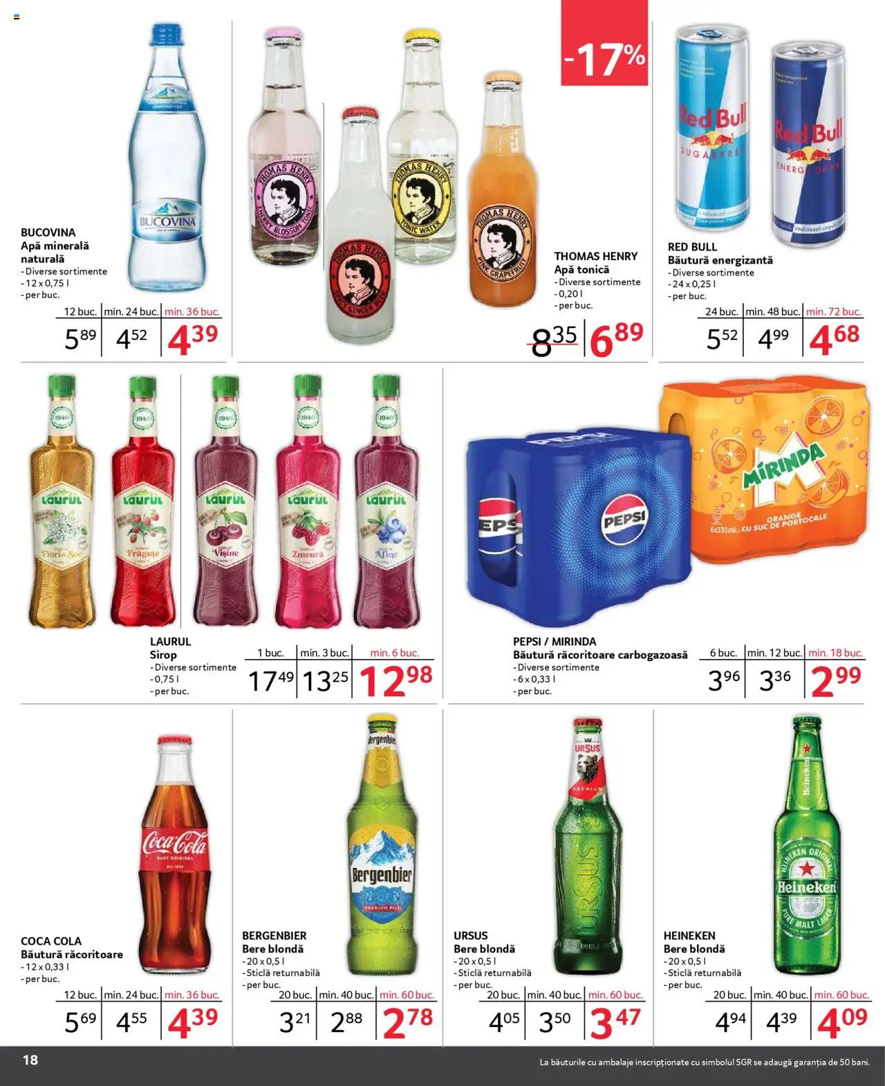 Catalog Selgros 1 - 28 Februarie 2025 | Pagina 18 | Produse: Zmeură, Bere, Sirop, Apă