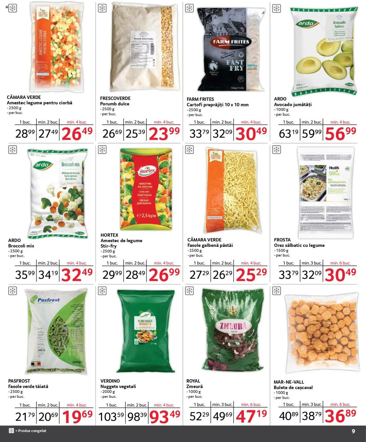Catalog Selgros 1 - 28 Februarie 2025 | Pagina 9 | Produse: Cașcaval, Orez, Fasole verde, Legume