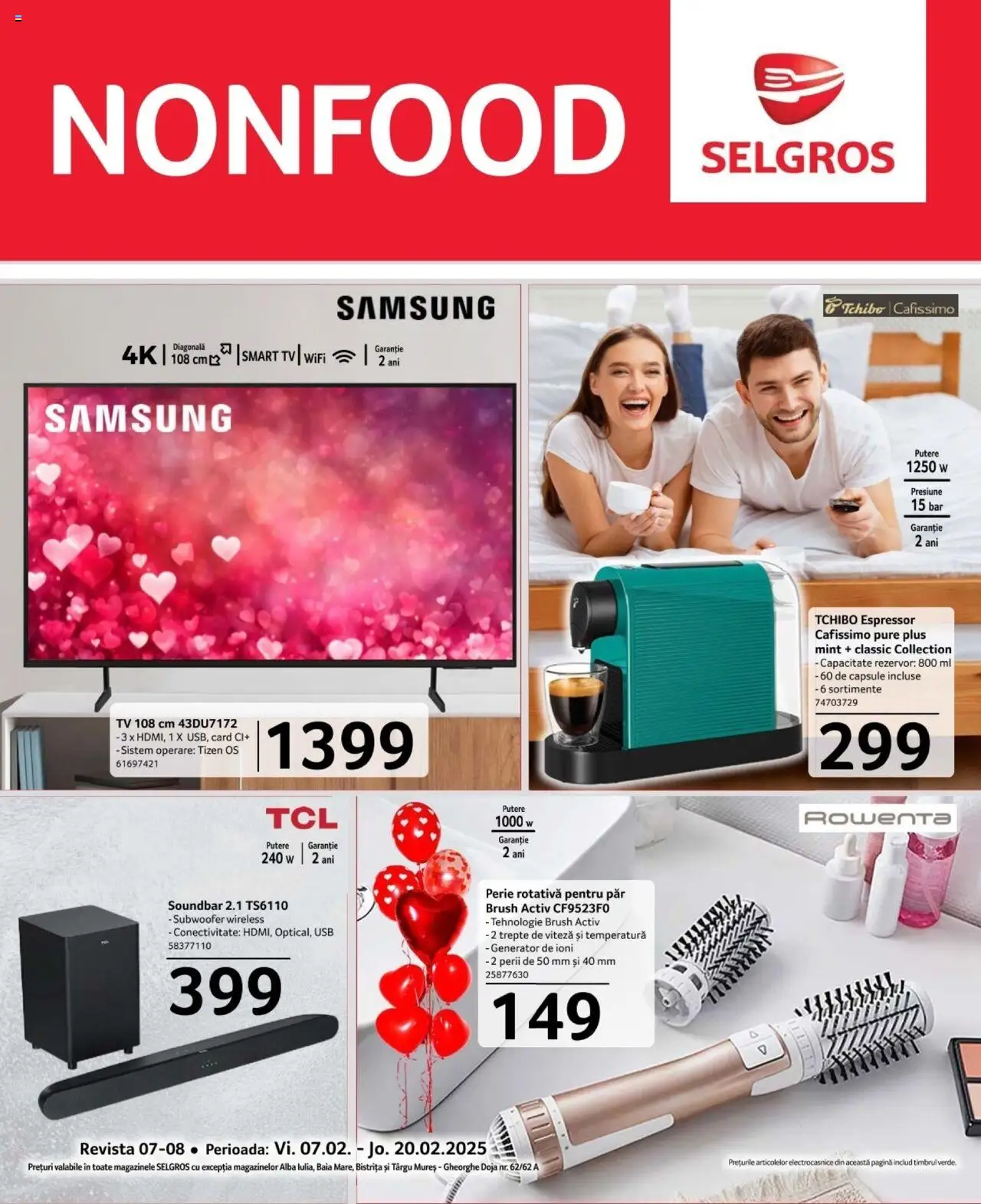 Catalog Selgros 7 - 20 Februarie 2025 | Pagina 1 | Produse: Espressor, Soundbar, Perie rotativă, Usb