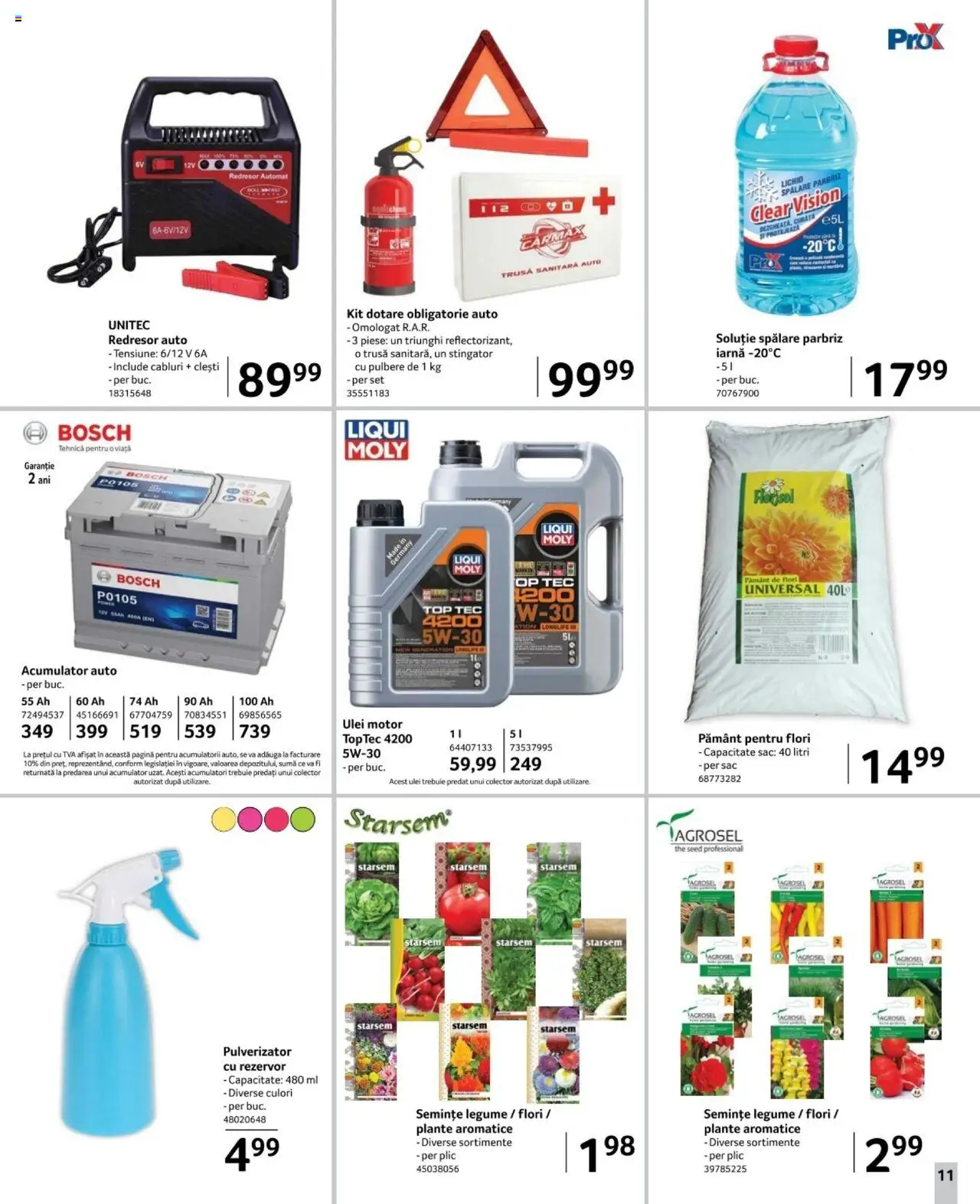 Catalog Selgros 7 - 20 Februarie 2025 | Pagina 11 | Produse: Pământ pentru flori, Semințe, Ulei, Legume