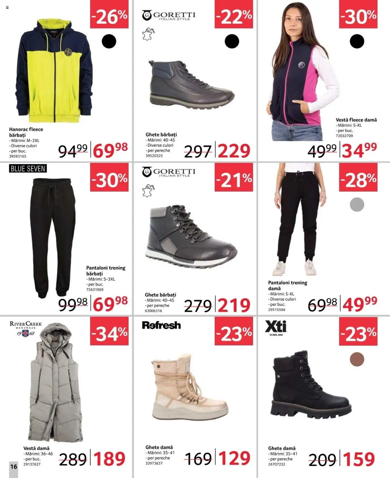 Catalog Selgros 7 - 20 Februarie 2025 | Pagina 16 | Produse: Trening, Vestă, Pantaloni, Ghete