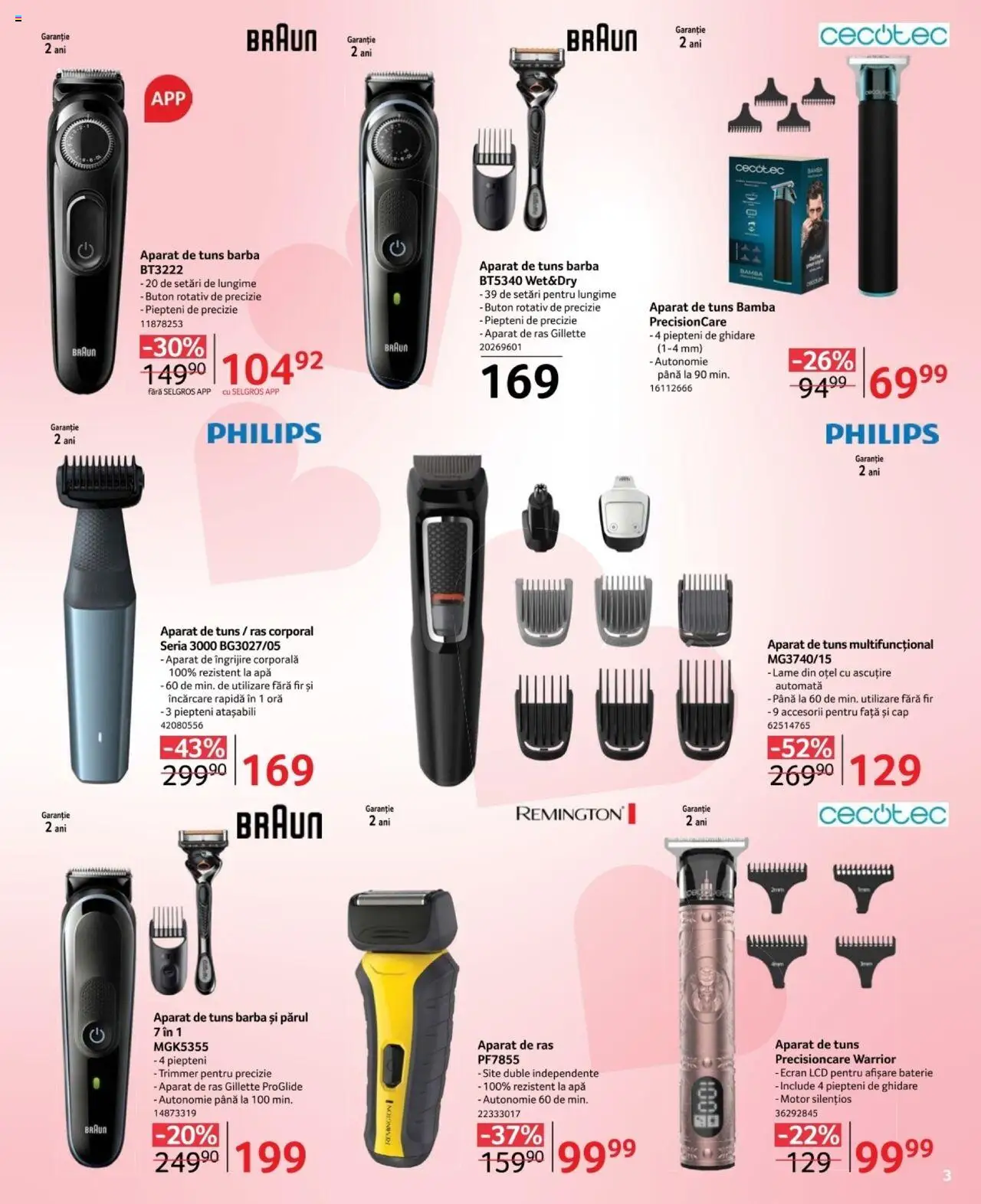 Catalog Selgros 7 - 20 Februarie 2025 | Pagina 3 | Produse: Trimmer, Aparat De Ras, Baterie, Apă