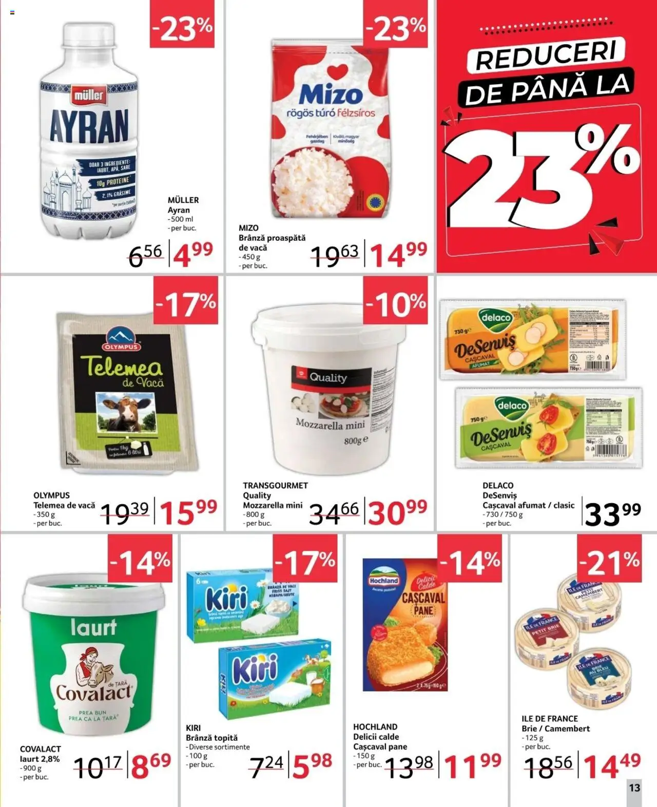 Catalog Selgros 7 - 20 Februarie 2025 | Pagina 13 | Produse: Cașcaval, Mozzarella, Brânză, Sare